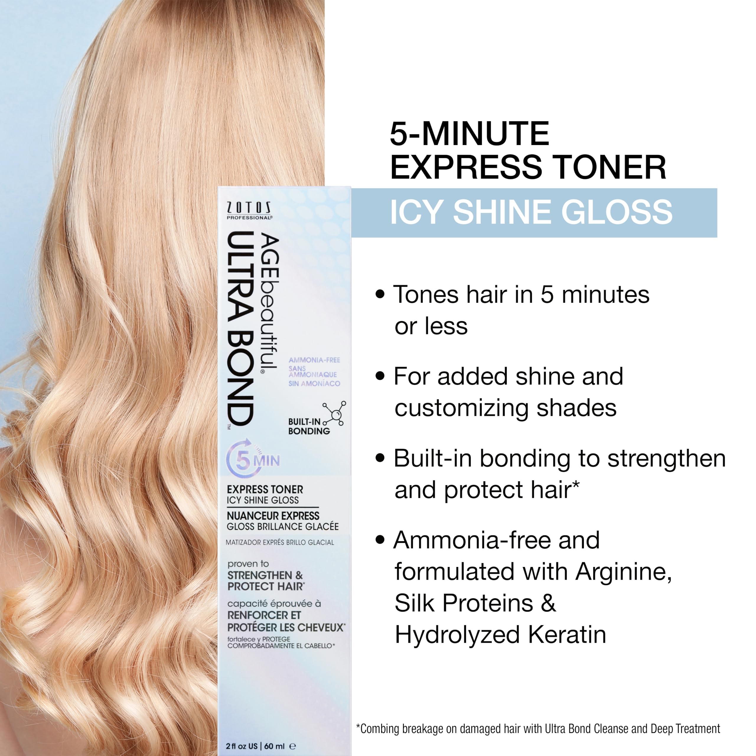 Foto 4 pulgar | Exprés Toner Age Beautiful Ultra Bond De 5 Minutos, 60 Ml, Brillo Helado - Venta Internacional.