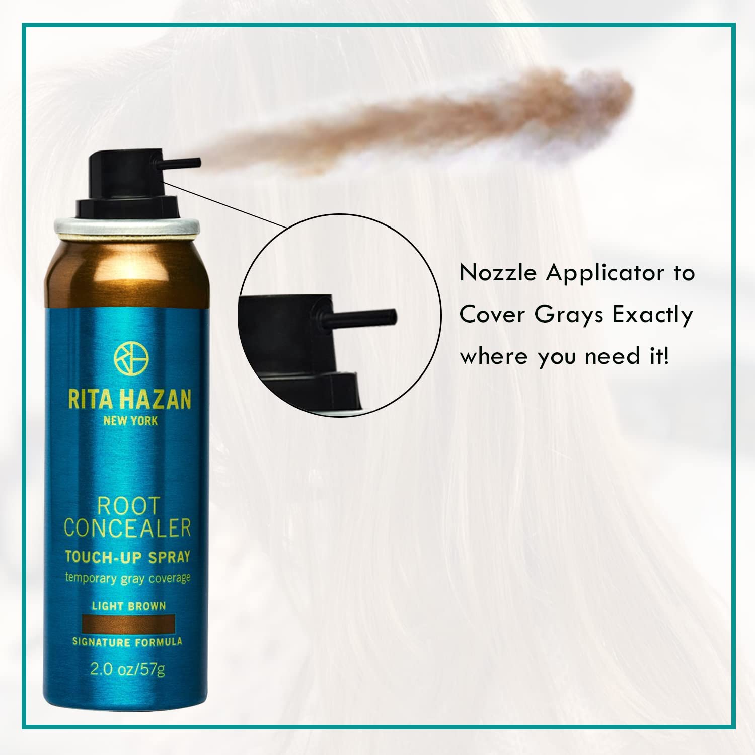 Foto 5 | Spray Corrector De Raíces Rita Hazan, Tinte Temporal Para El Cabello, 60 Ml - Venta Internacional.