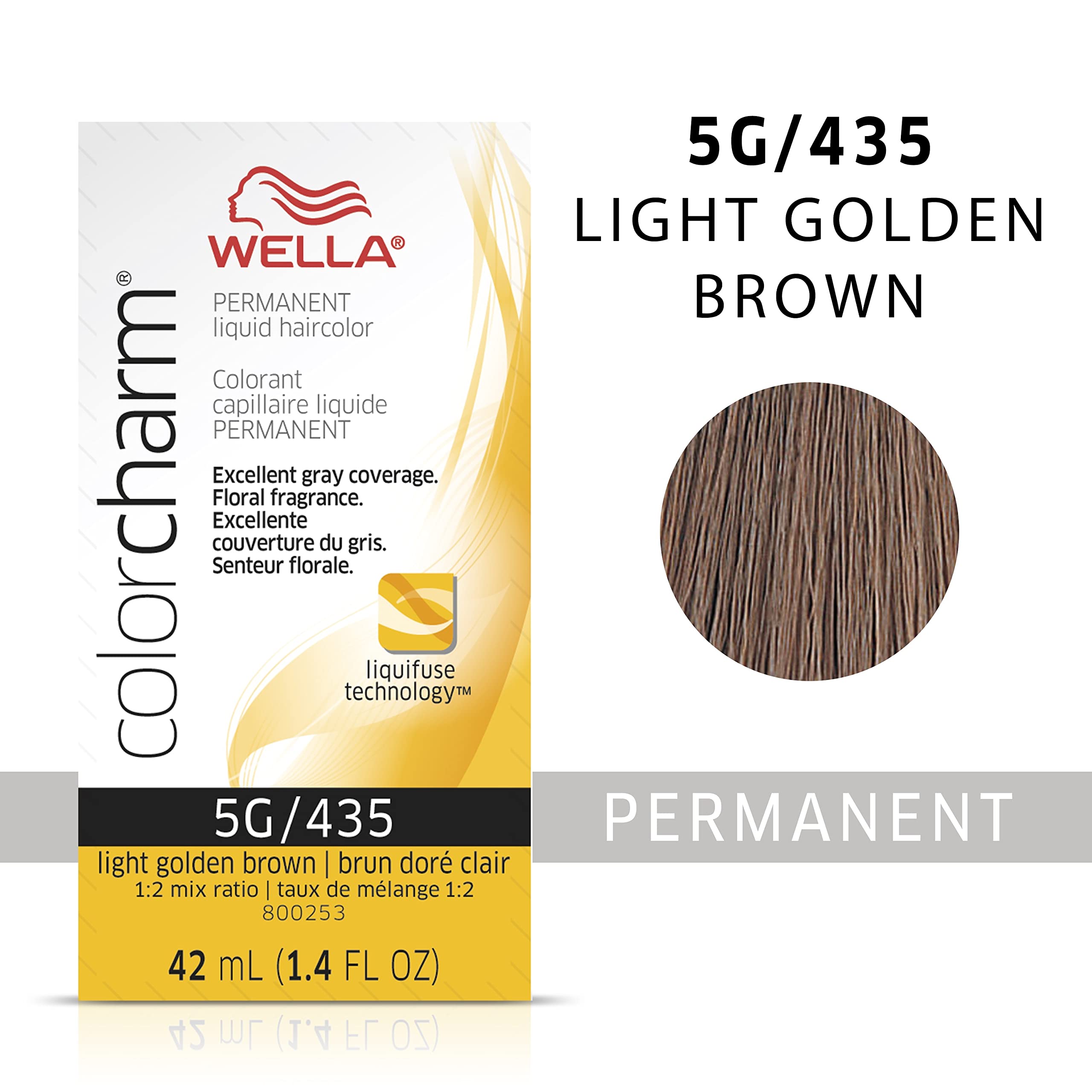 Foto 3 pulgar | Tinte De Pelo Wella Color Charm Permanent 5g Marrón Dorado Claro - Venta Internacional.
