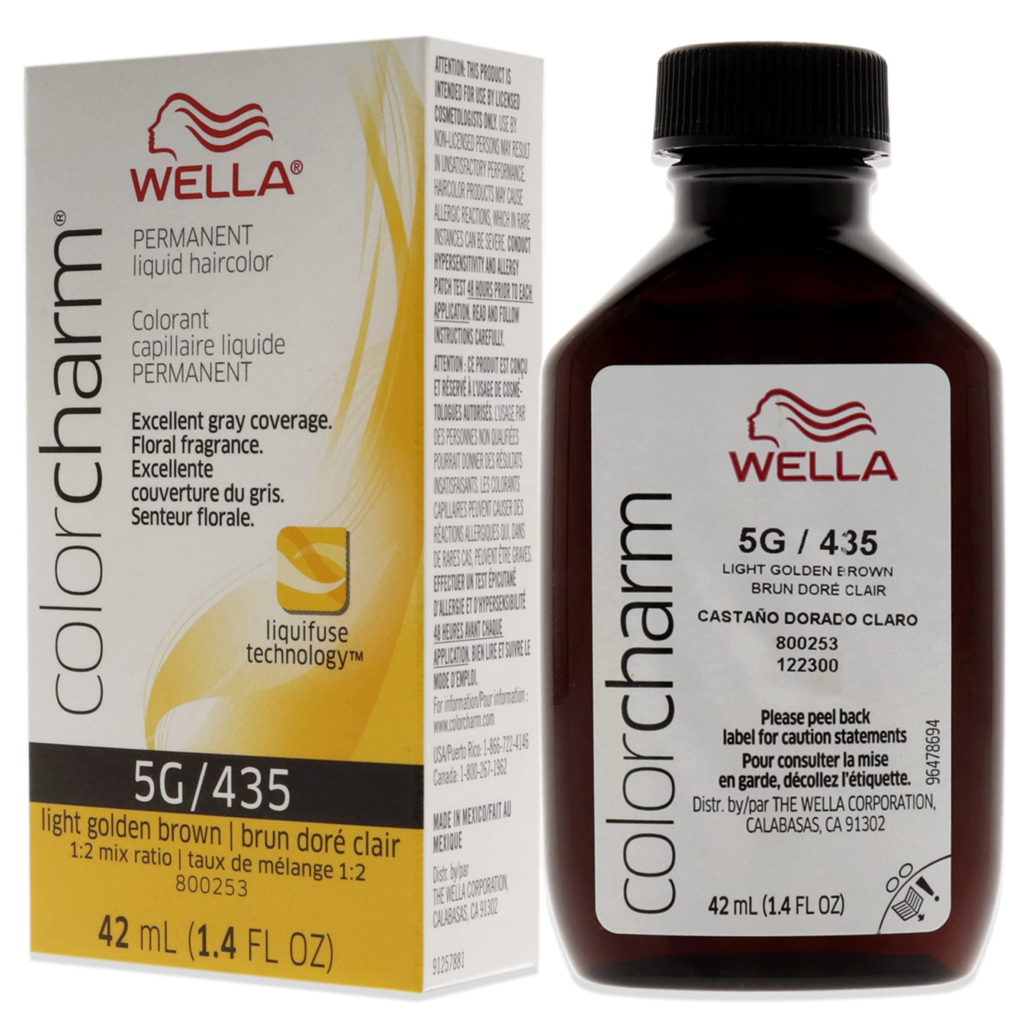 Foto 5 pulgar | Tinte De Pelo Wella Color Charm Permanent 5g Marrón Dorado Claro - Venta Internacional.
