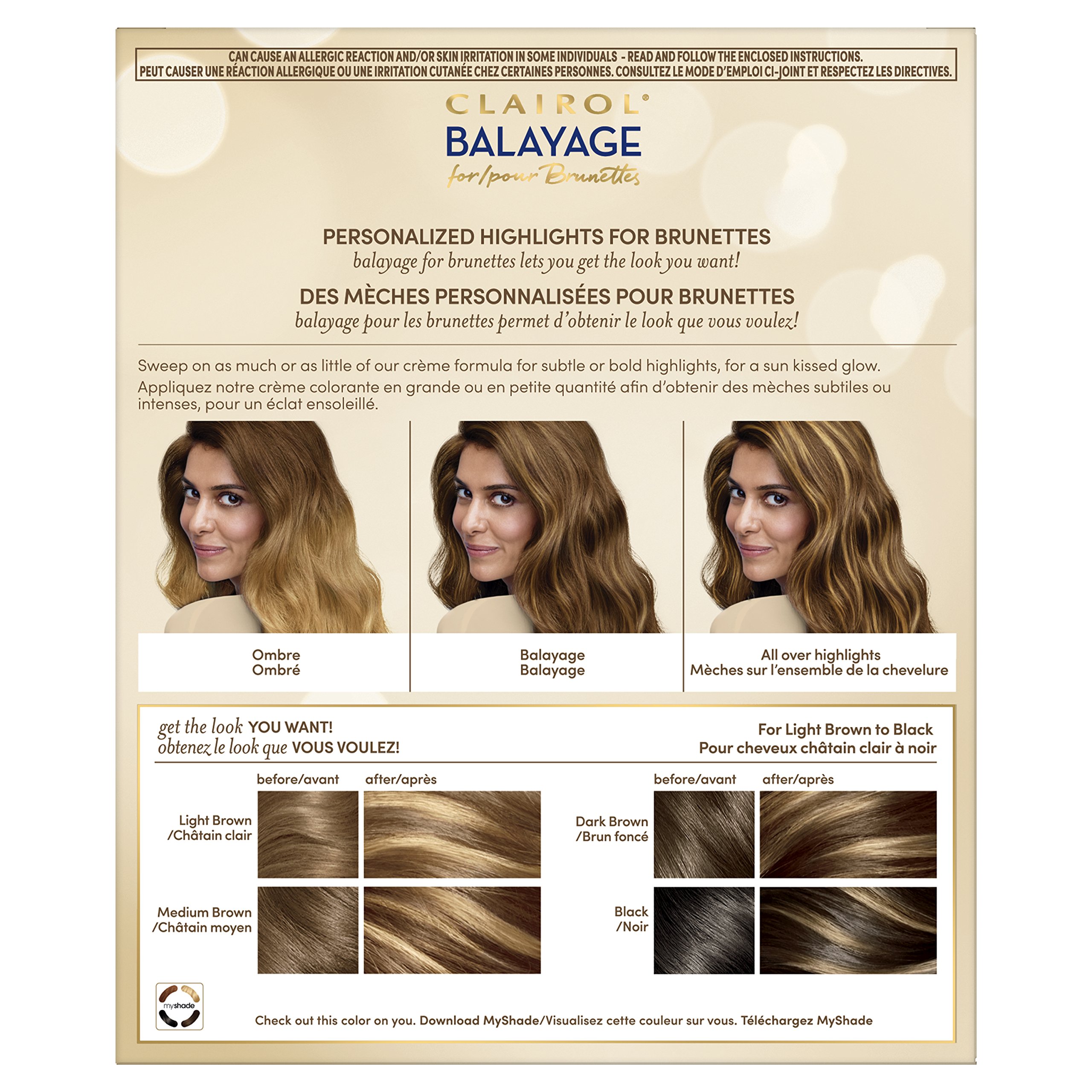 Foto 3 pulgar | Tinte De Pelo Clairol Nice'n Easy Balayage Brunettes, 3 Unidades - Venta Internacional.