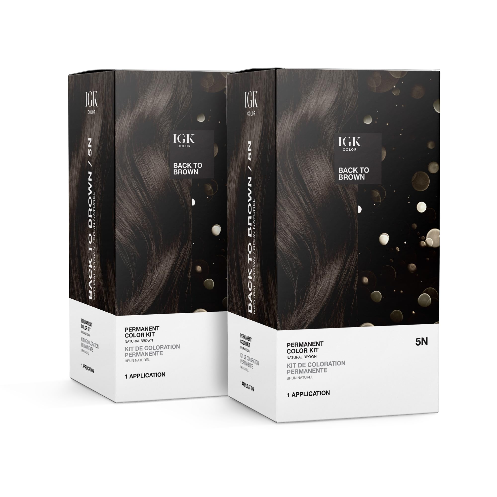 Foto 2 pulgar | Kit De Coloración De Cabello Igk Permanent Back To Brown Natural Brown 5n - Venta Internacional.