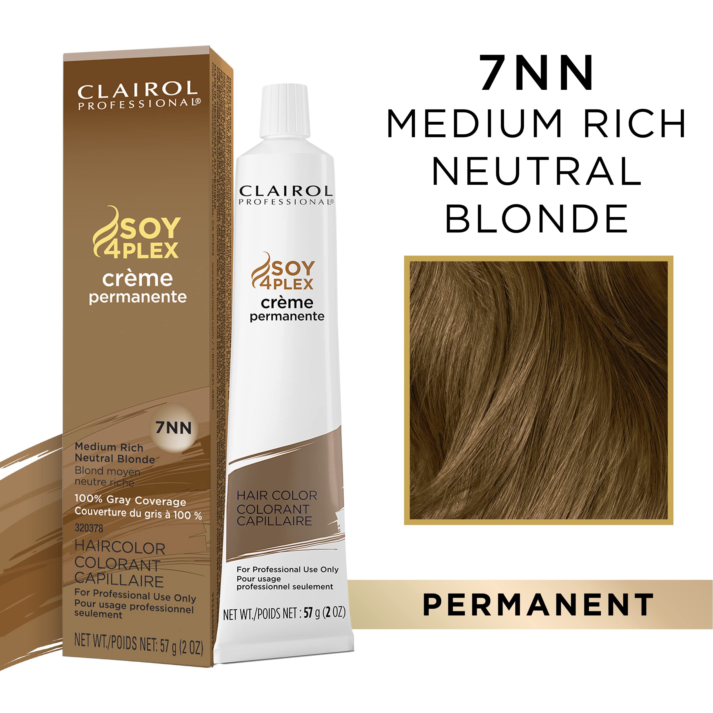 Foto 3 pulgar | Tinte Para El Cabello Clairol Professional Permanent Crème 7nn Med Neutral - Venta Internacional.