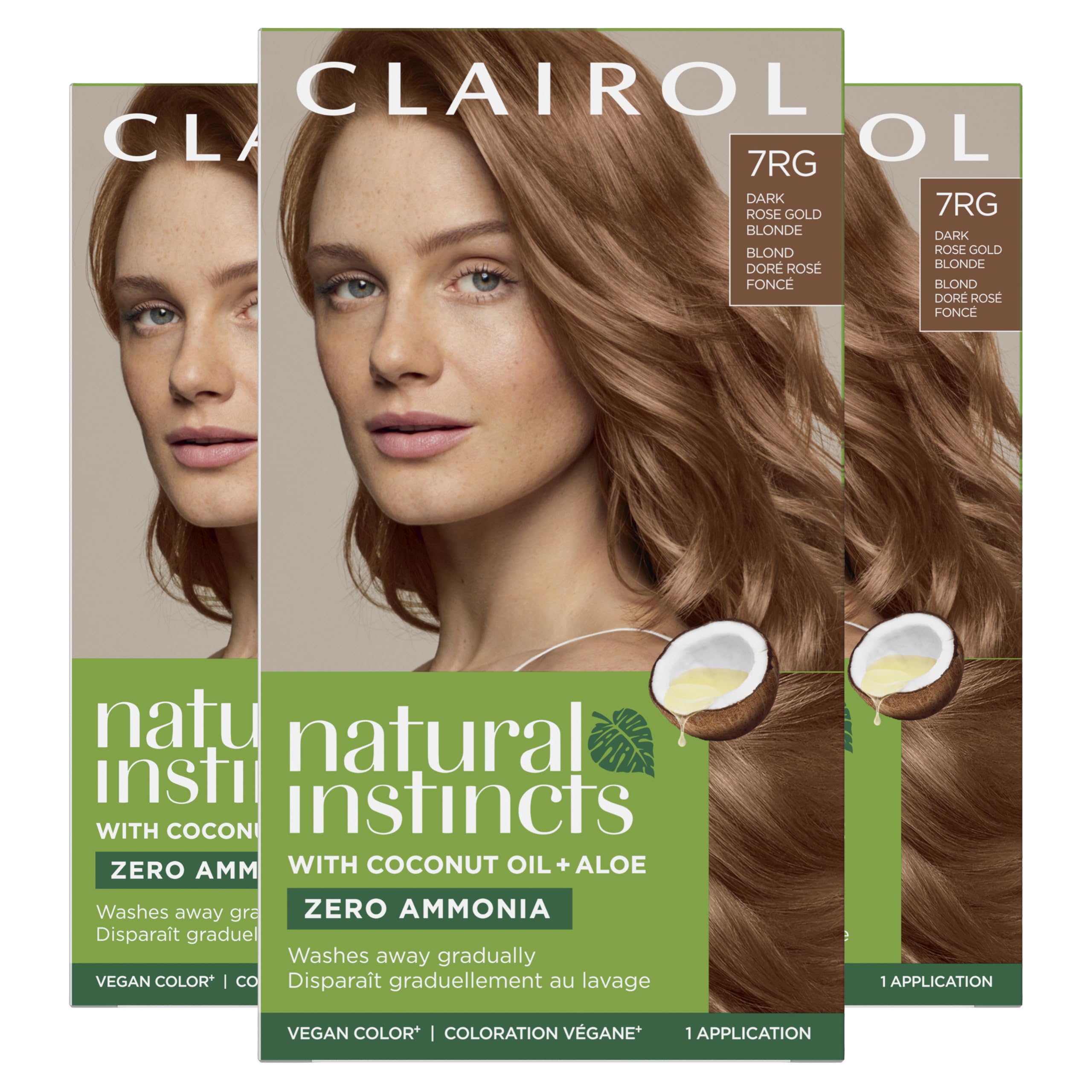 Tinte Para El Cabello Clairol Natural Instincts 7rg Rosa Dorado Oscuro Rubio - Venta Internacional.