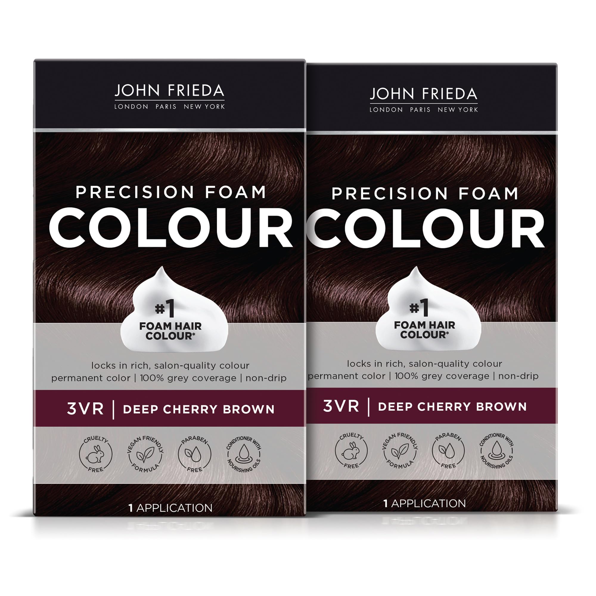 Foto 2 pulgar | Tinte Para El Cabello John Frieda Precision Foam Deep Cherry Brown 3vr - Venta Internacional.