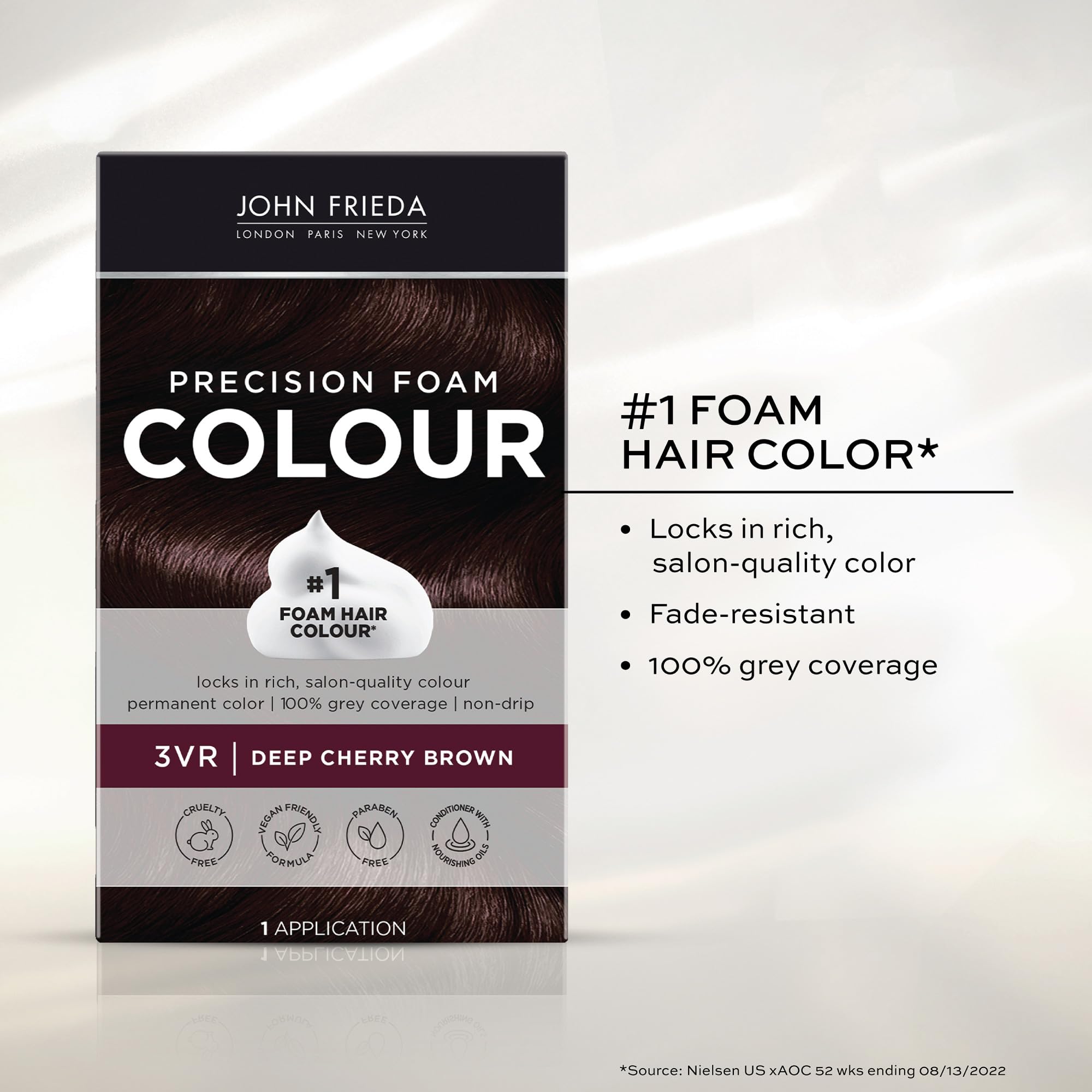 Foto 5 pulgar | Tinte Para El Cabello John Frieda Precision Foam Deep Cherry Brown 3vr - Venta Internacional.