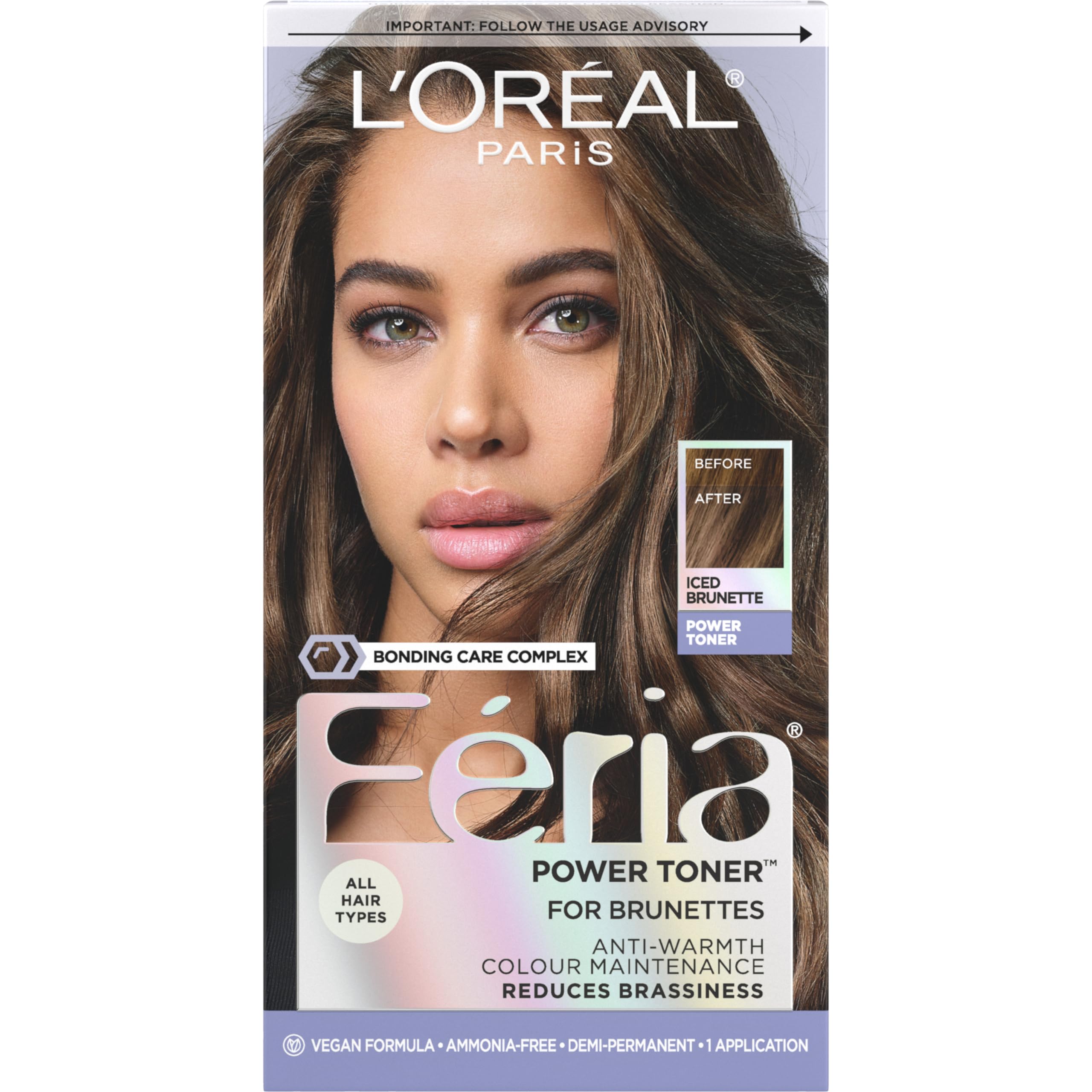 Foto 2 pulgar | Tónico Para El Cabello L'oréal Paris Feria Iced Brunette Anti-brass, 1 Kit - Venta Internacional.