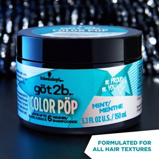Foto 2 | Mascarilla Para Teñir El Cabello Got2b Color Pop Semipermanente Mint 150 Ml - Venta Internacional.