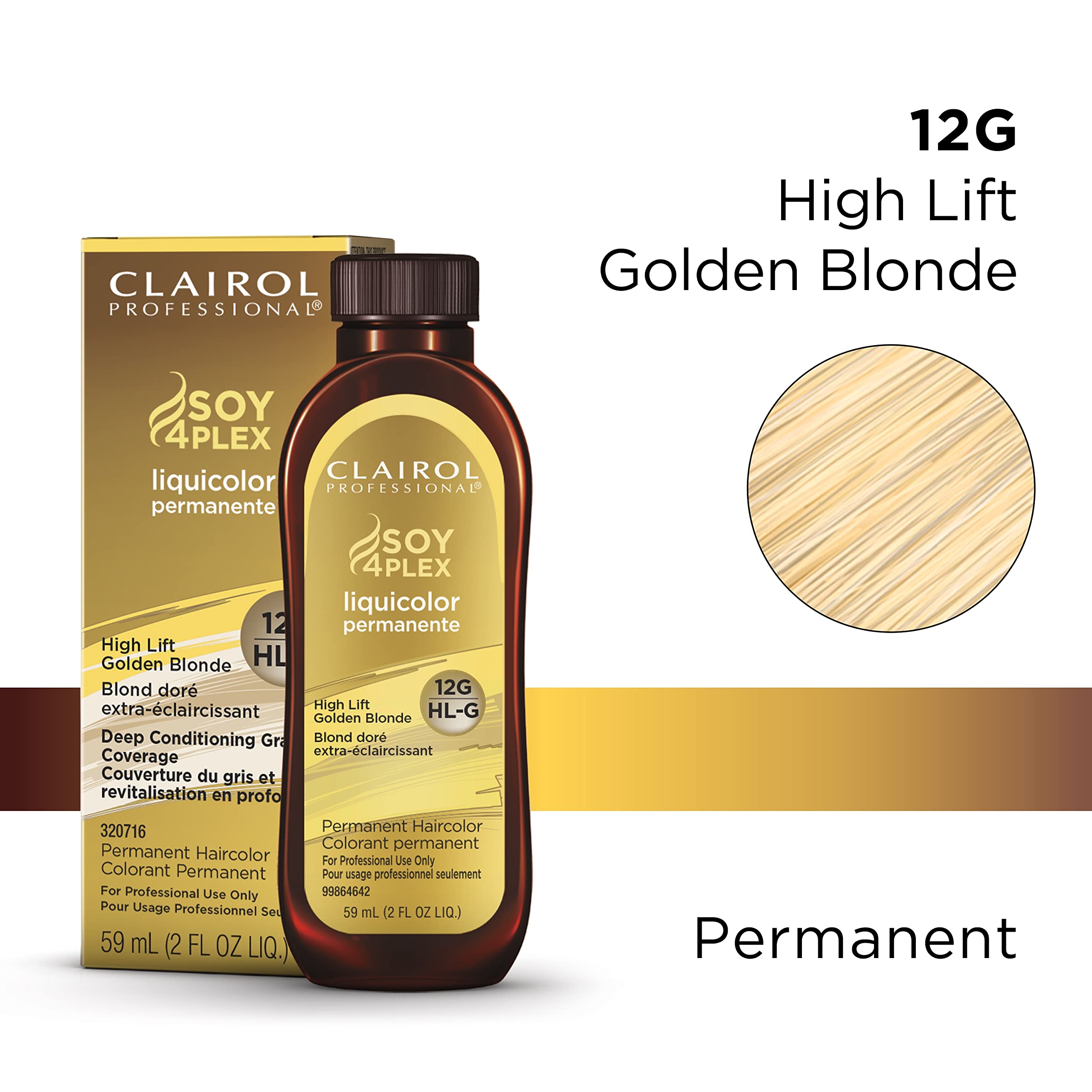 Foto 3 pulgar | Tinte De Pelo Clairol Professional Permanente Liquicolor 12 G High Lift Rubio Dorado - Venta Internacional.