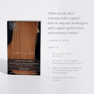 Foto 3 | Brillo Para El Cabello Kristin Ess Signature Copper Penny Medium Copper - Venta Internacional.