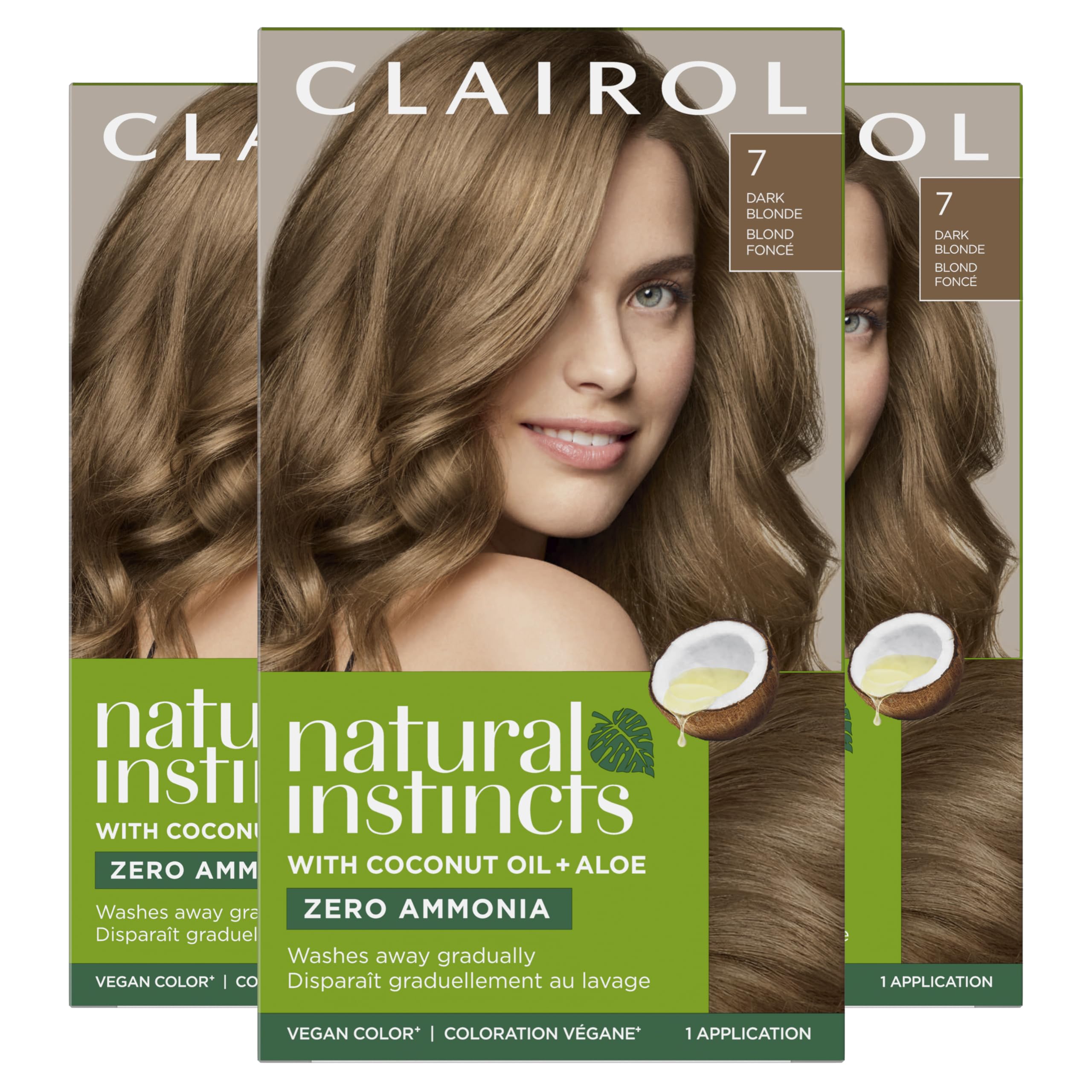 Foto 2 pulgar | Tinte Para El Cabello Clairol Natural Instincts Demi-permanent 7 Rubio Oscuro - Venta Internacional.