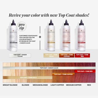 Foto 2 | Brillo Para El Cabello Pureology Color Fanatic Top Coat + Tone Gold, 200 Ml - Venta Internacional.