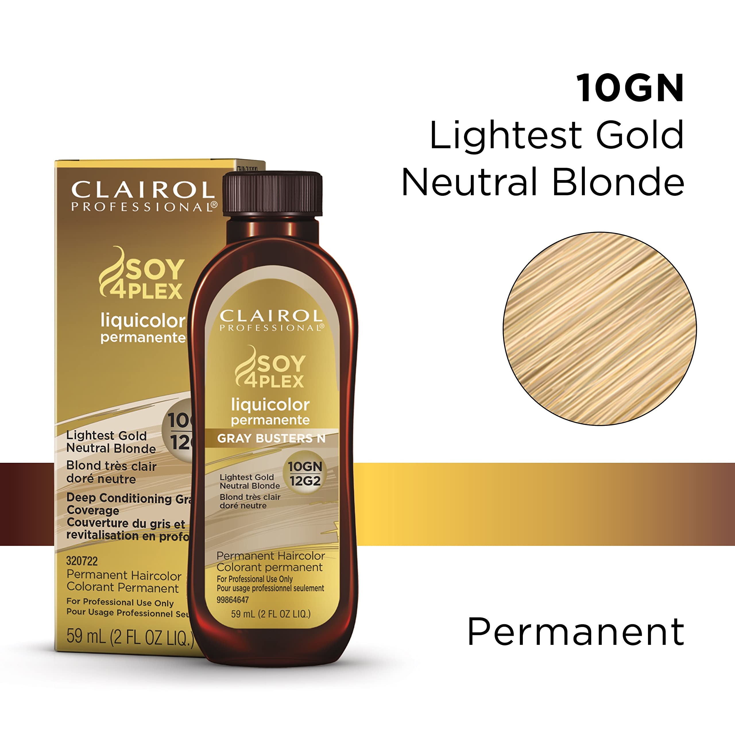 Foto 3 pulgar | Tinte De Pelo Clairol Professional Permanent 10gn Gold Rubio - Venta Internacional.