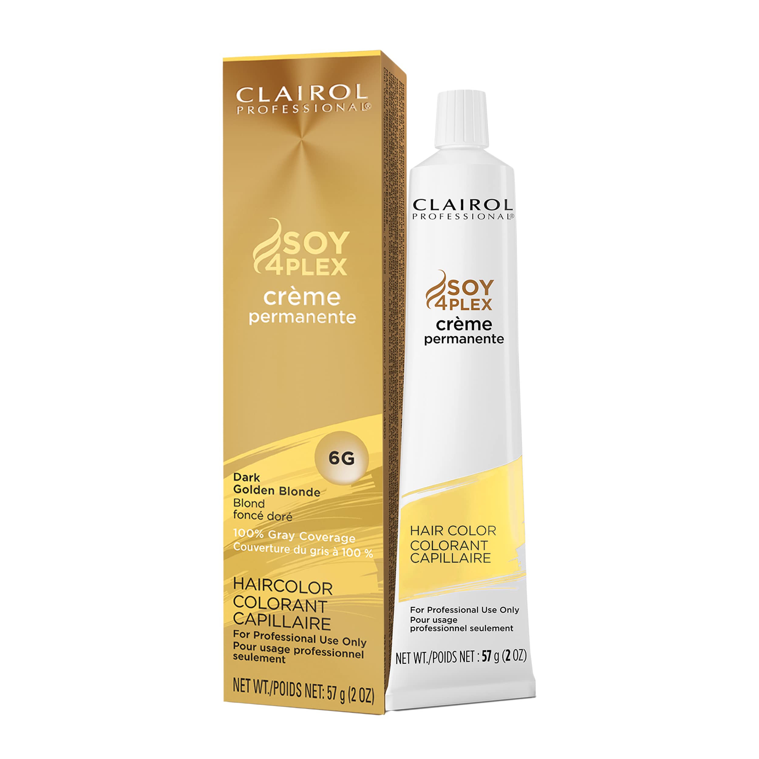 Crema Permanente Clairol Professional Para Teñir El Cabello, 6 G, Rubio Dorado Oscuro - Venta Internacional.