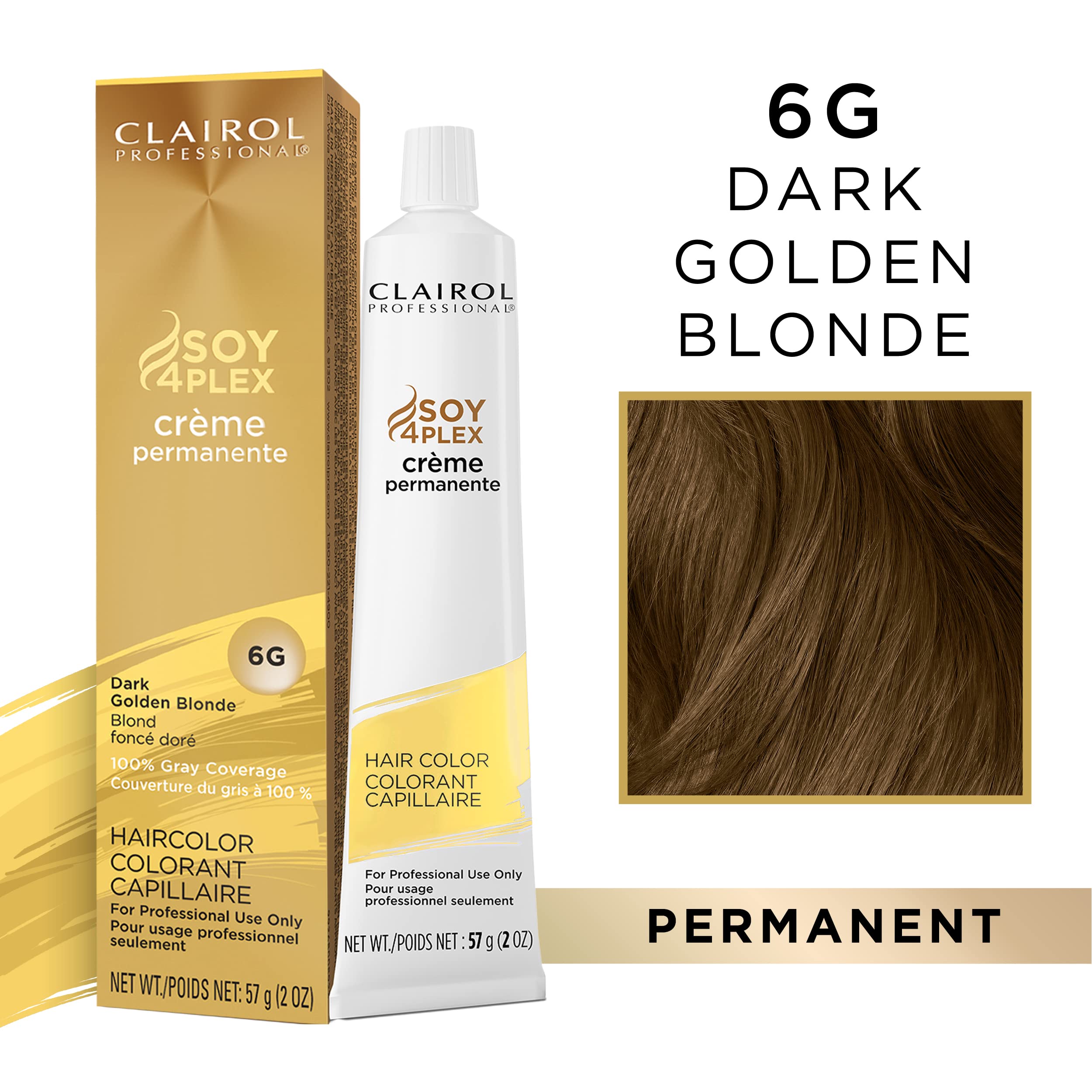 Foto 2 | Crema Permanente Clairol Professional Para Teñir El Cabello, 6 G, Rubio Dorado Oscuro - Venta Internacional.