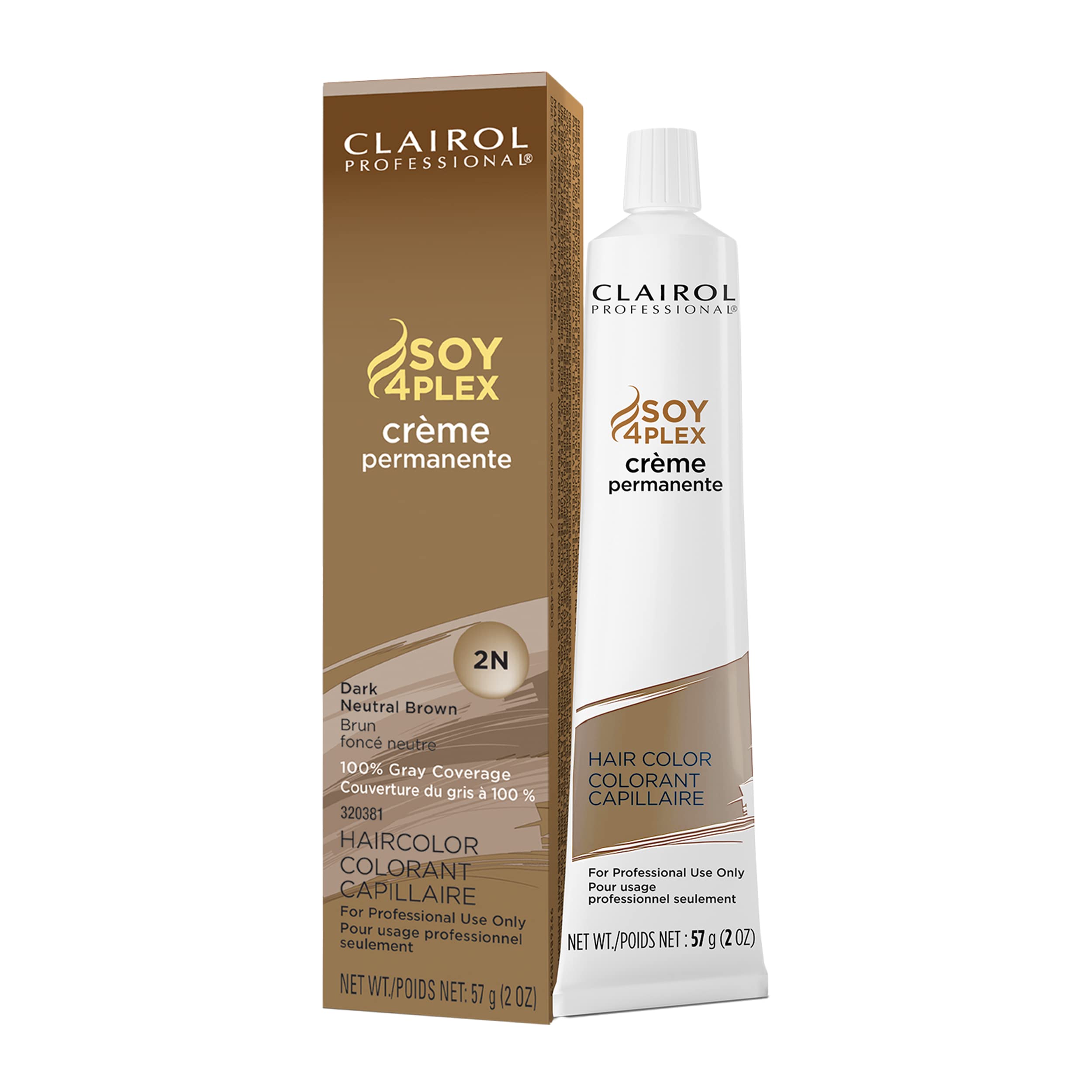Foto 2 pulgar | Tinte De Pelo Clairol Professional Permanent Crème 2n Castaño Oscuro - Venta Internacional.