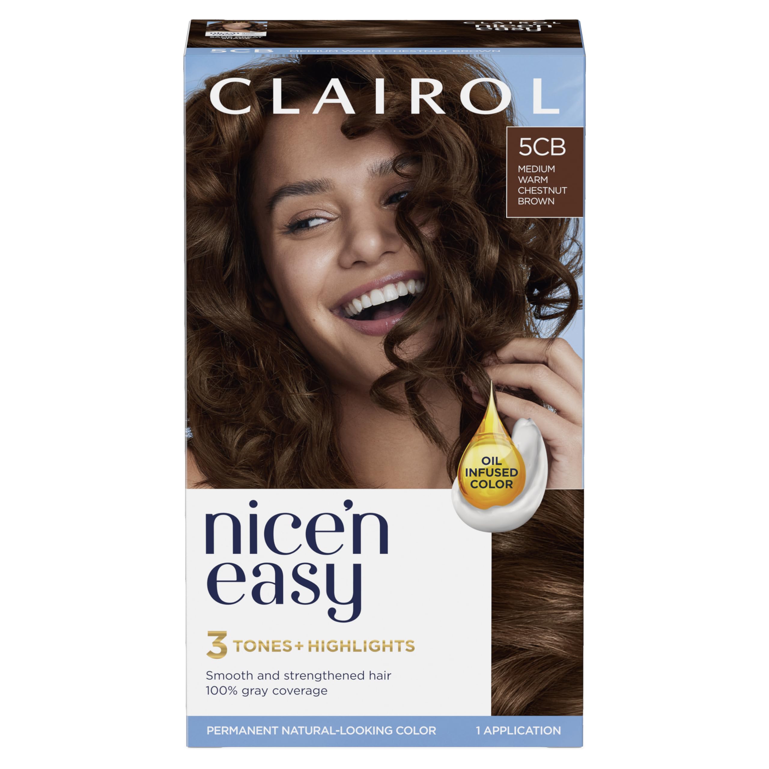 Foto 2 pulgar | Tinte Para El Cabello Clairol Nice'n Easy 5cb Marrón Castaño Cálido Medio - Venta Internacional.