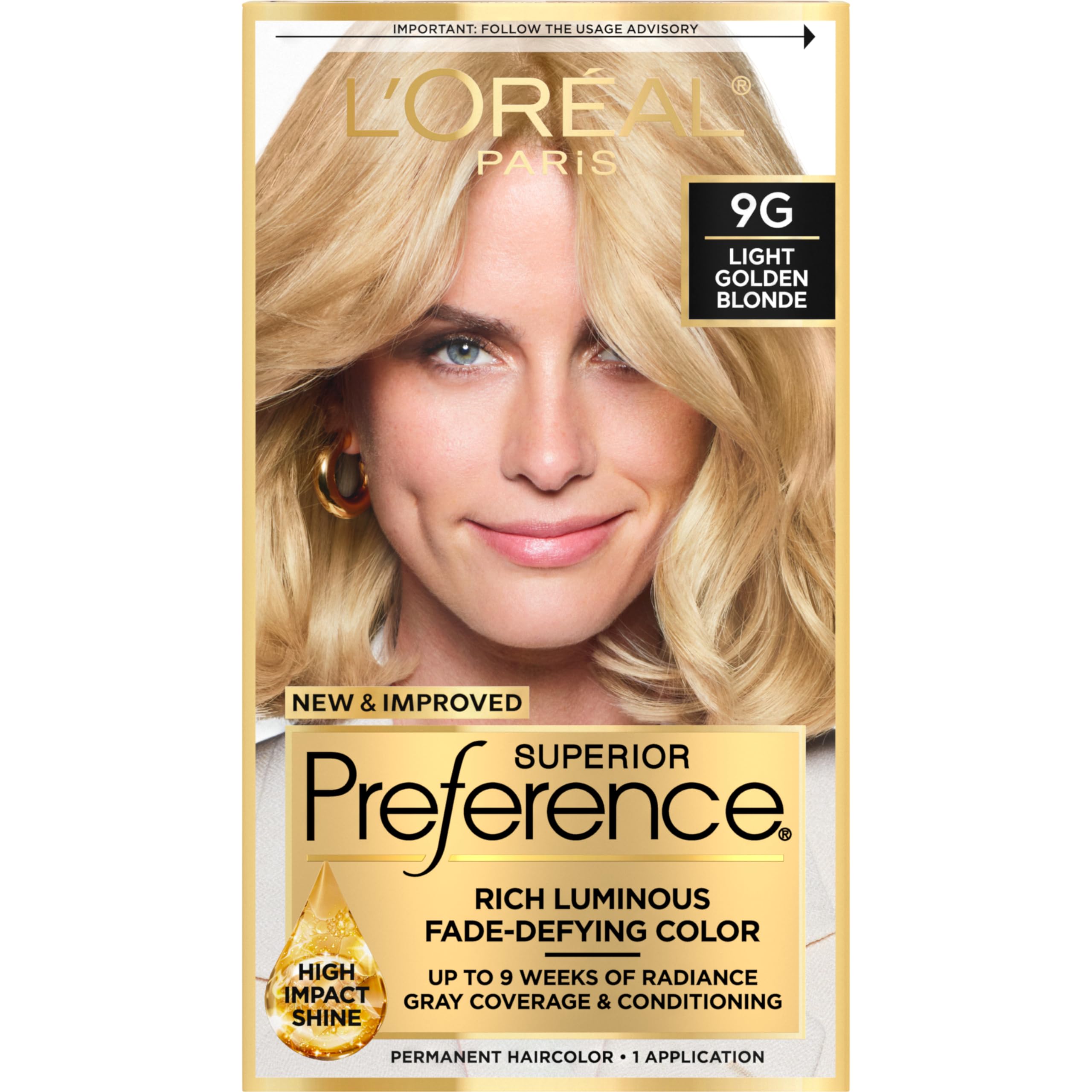 Tinte L'oreal Paris Superior Preference 9g Light Golden - Venta Internacional