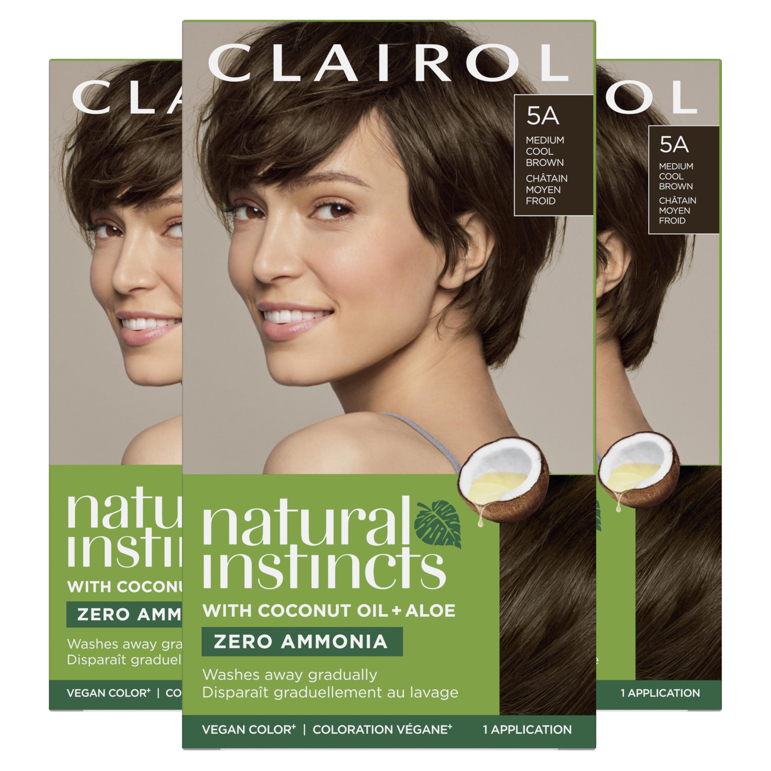 Foto 2 pulgar | Tinte Para El Cabello Clairol Natural Instincts Semipermanente 5a Brown - Venta Internacional.