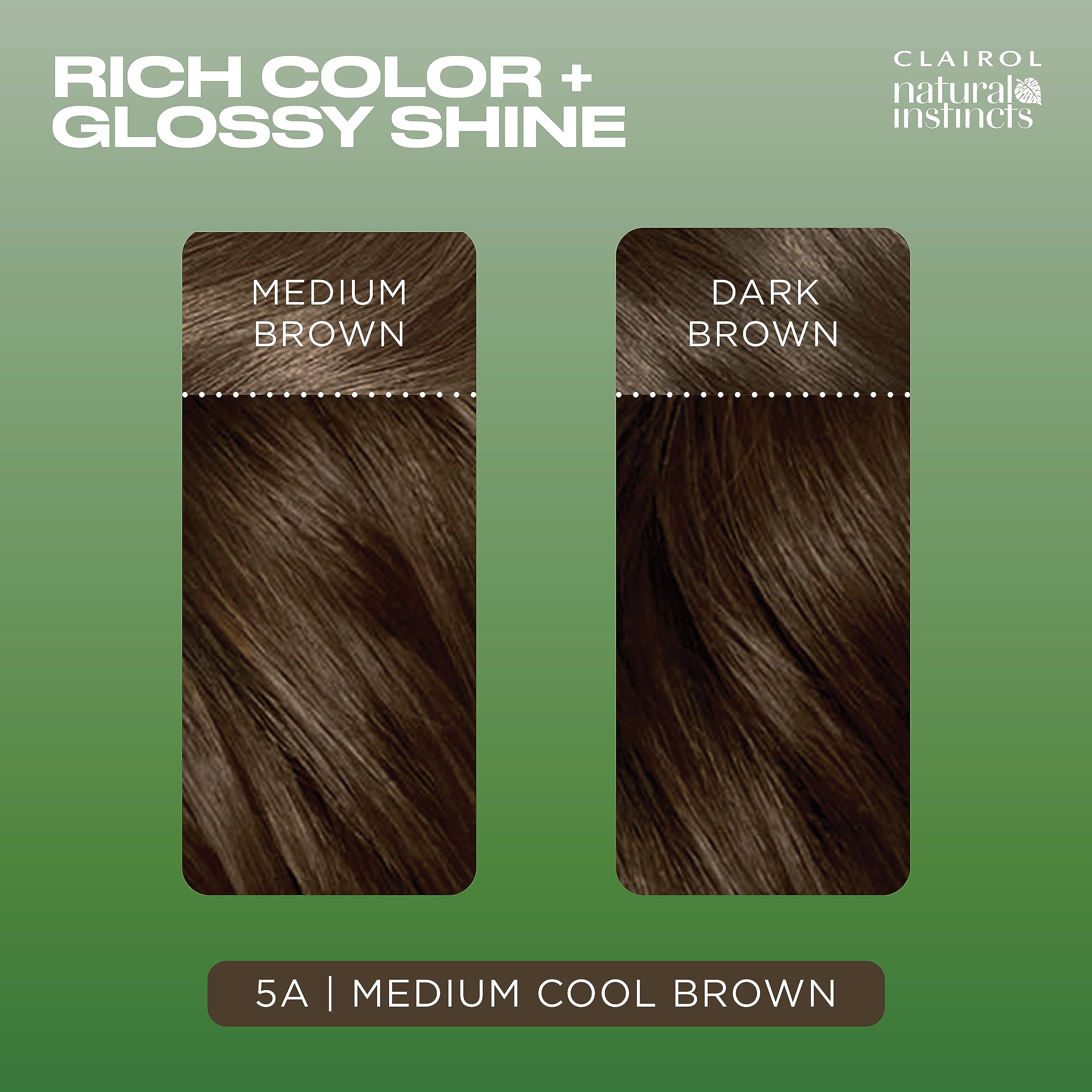 Foto 5 pulgar | Tinte Para El Cabello Clairol Natural Instincts Semipermanente 5a Brown - Venta Internacional.