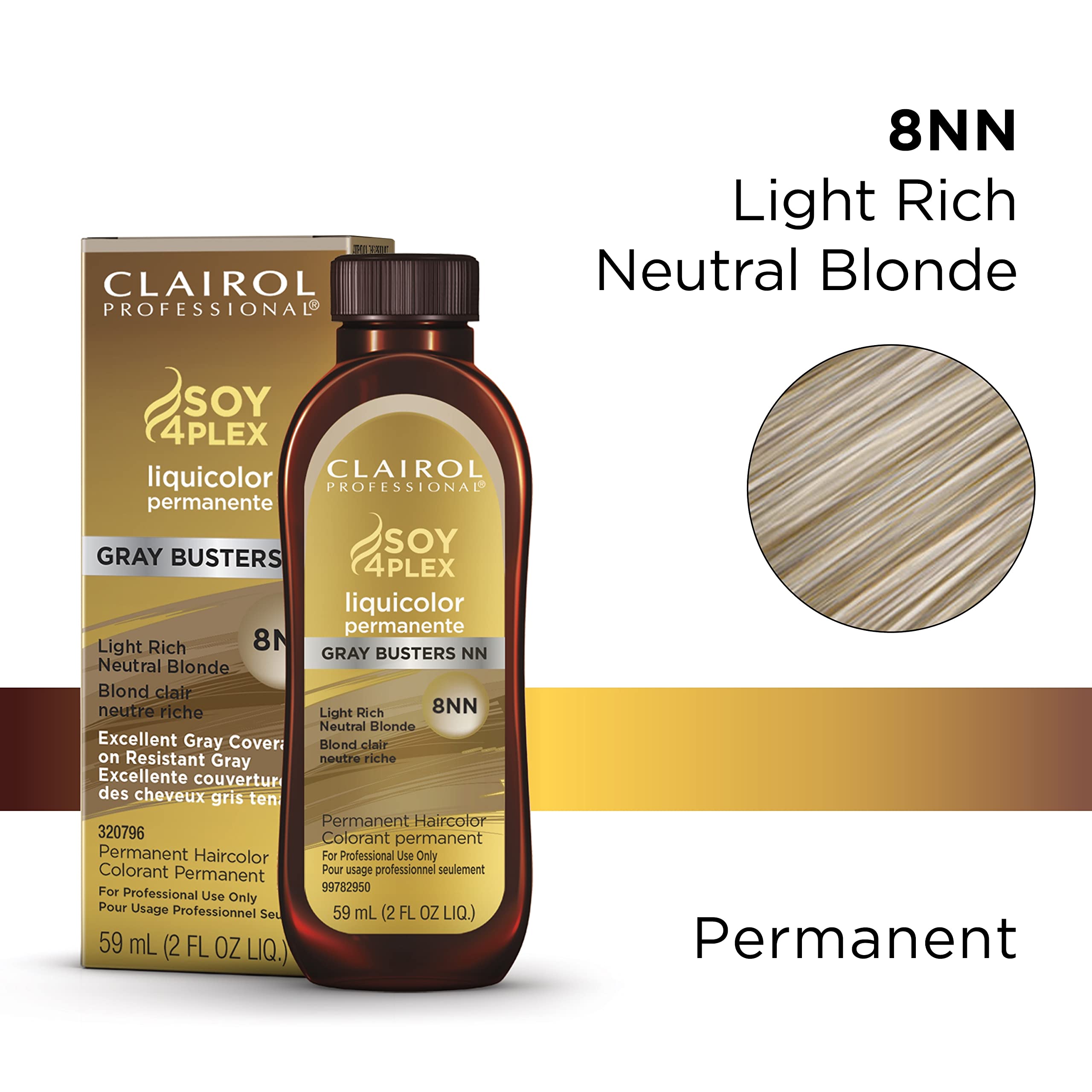 Foto 2 | Tinte De Pelo Clairol Professional Liquicolor 8nn Rubio Claro 60 Ml - Venta Internacional.