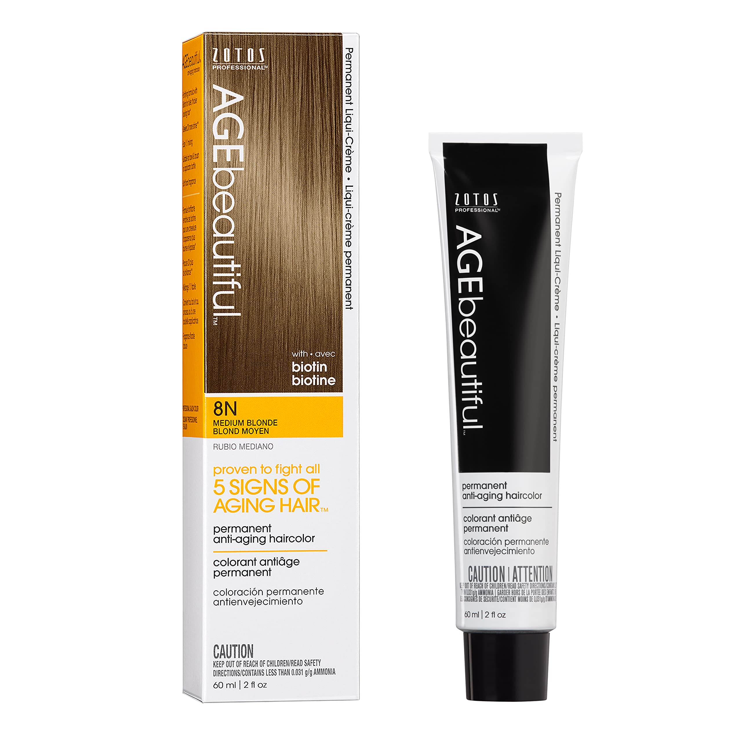 Tinte De Pelo Age Beautiful Liqui Creme 8n Medium Blonde - Venta Internacional.