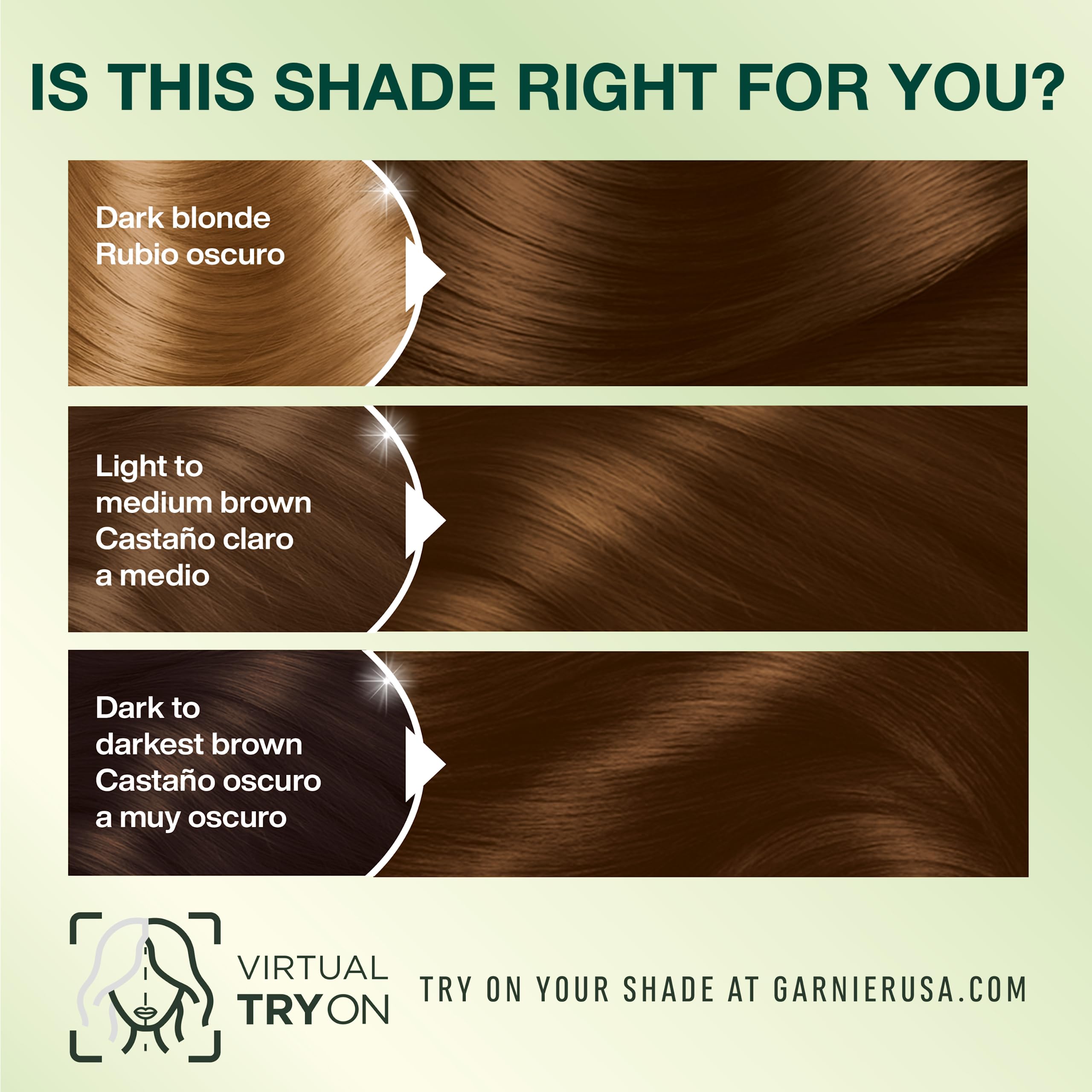 Foto 8 pulgar | Tinte Para El Cabello Garnier Nutrisse Nourishing Creme 53 Medium Golden Brown - Venta Internacional.