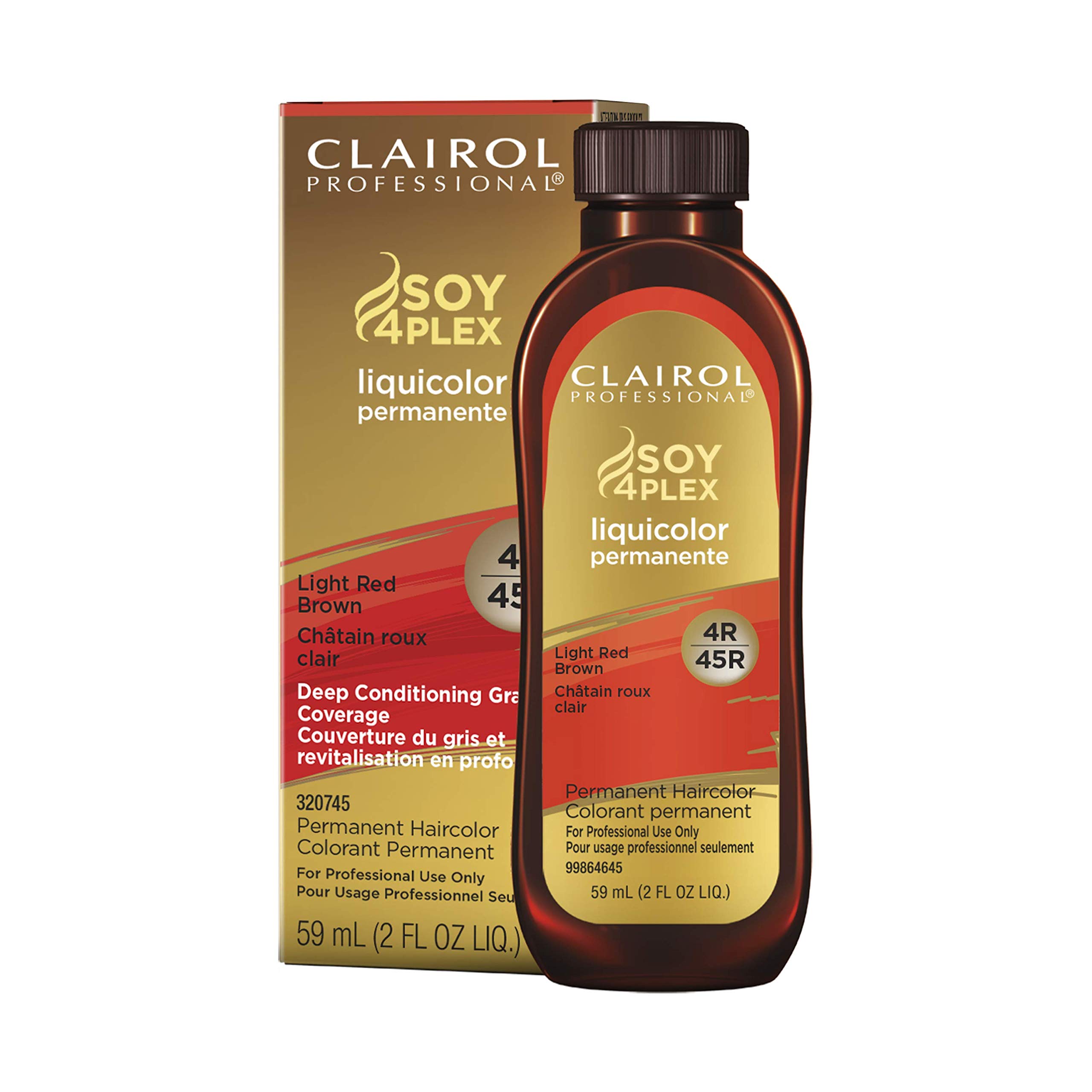 Tinte De Pelo Clairol Professional Liquicolor 4r Rojo Claro Marrón - Venta Internacional.
