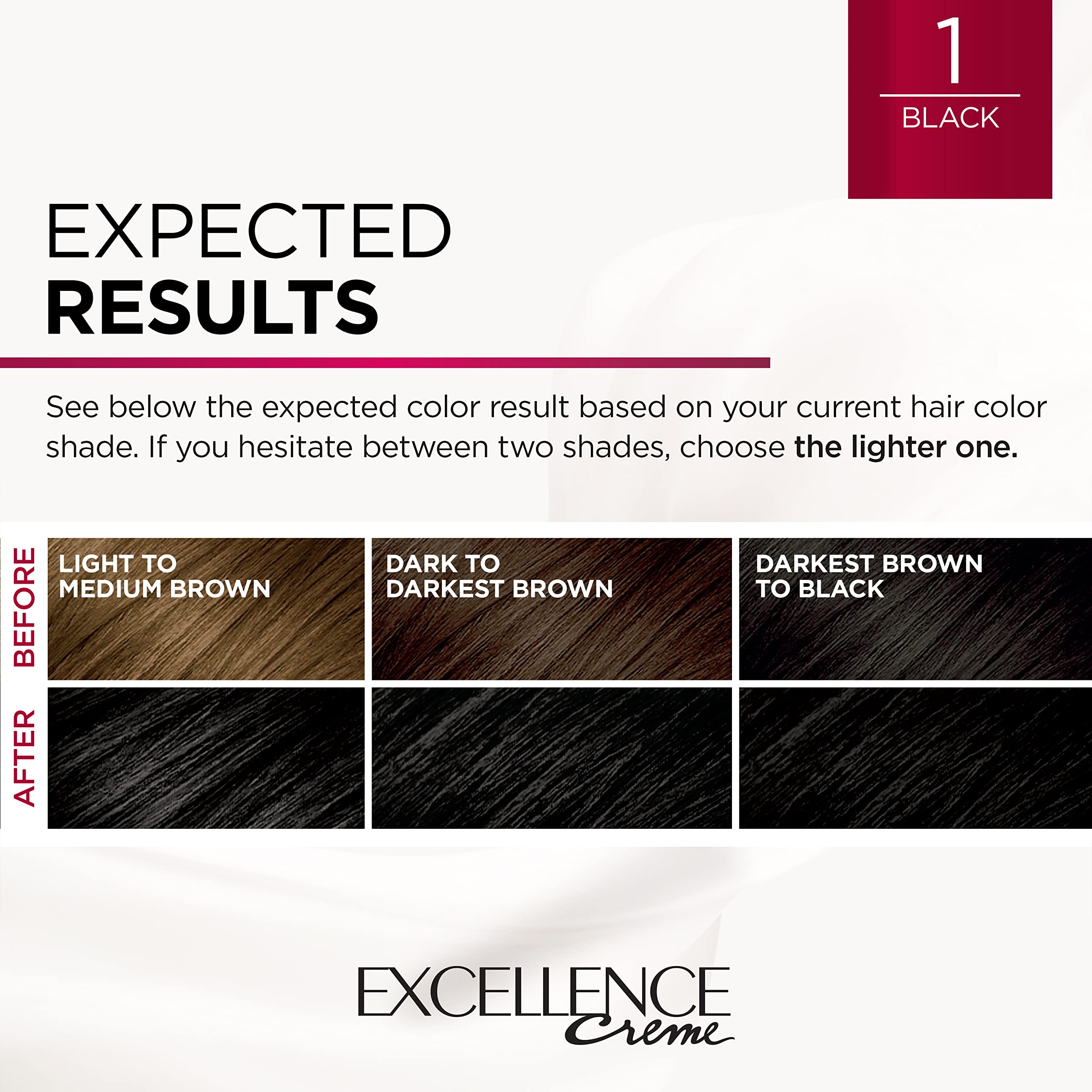 Foto 8 pulgar | Color De Cabello L'oreal Paris Excellence Creme 1 Black 8 Weeks - Venta Internacional.