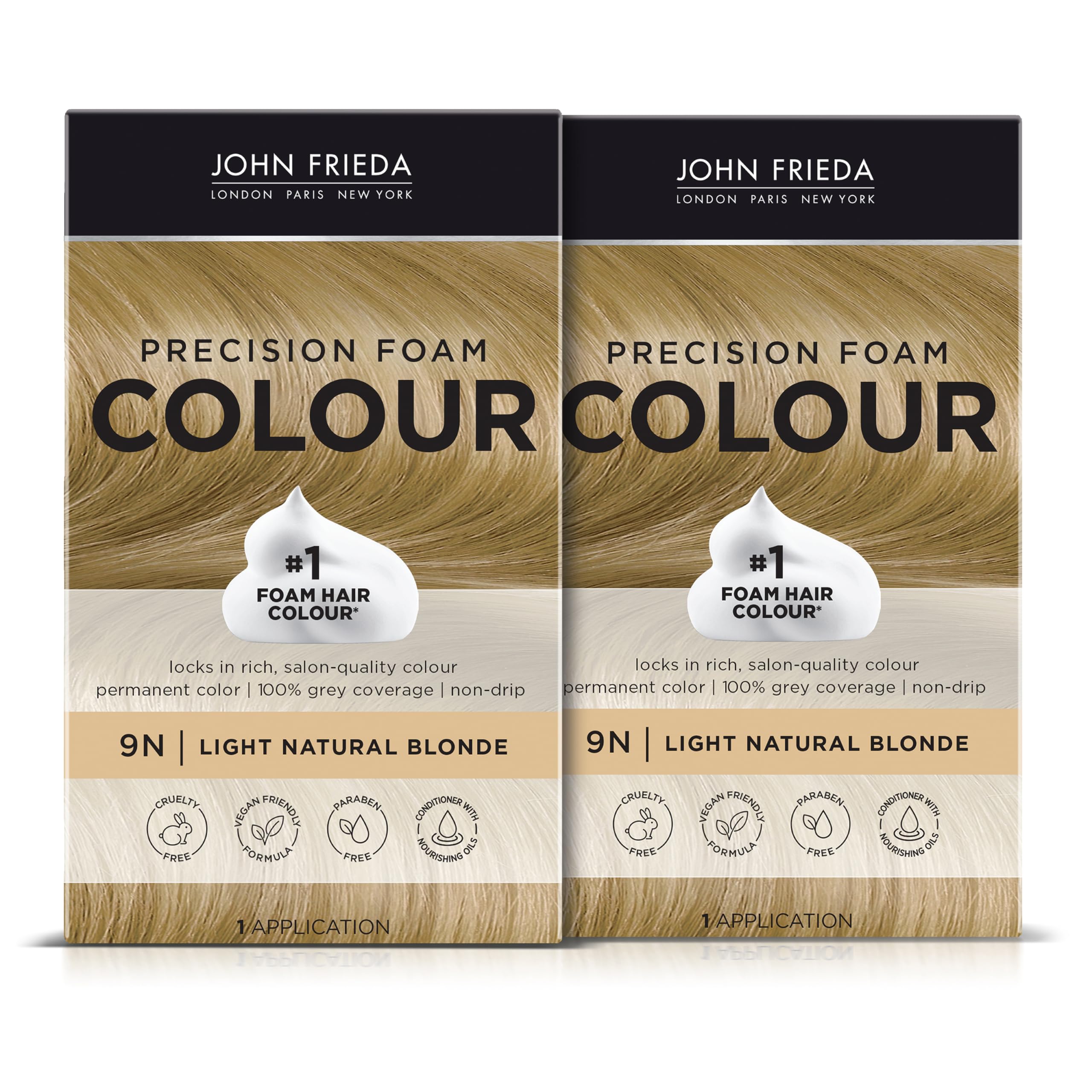 Foto 2 pulgar | Kit De Coloración De Cabello John Frieda Precision Foam Light Blonde 9n - Venta Internacional.