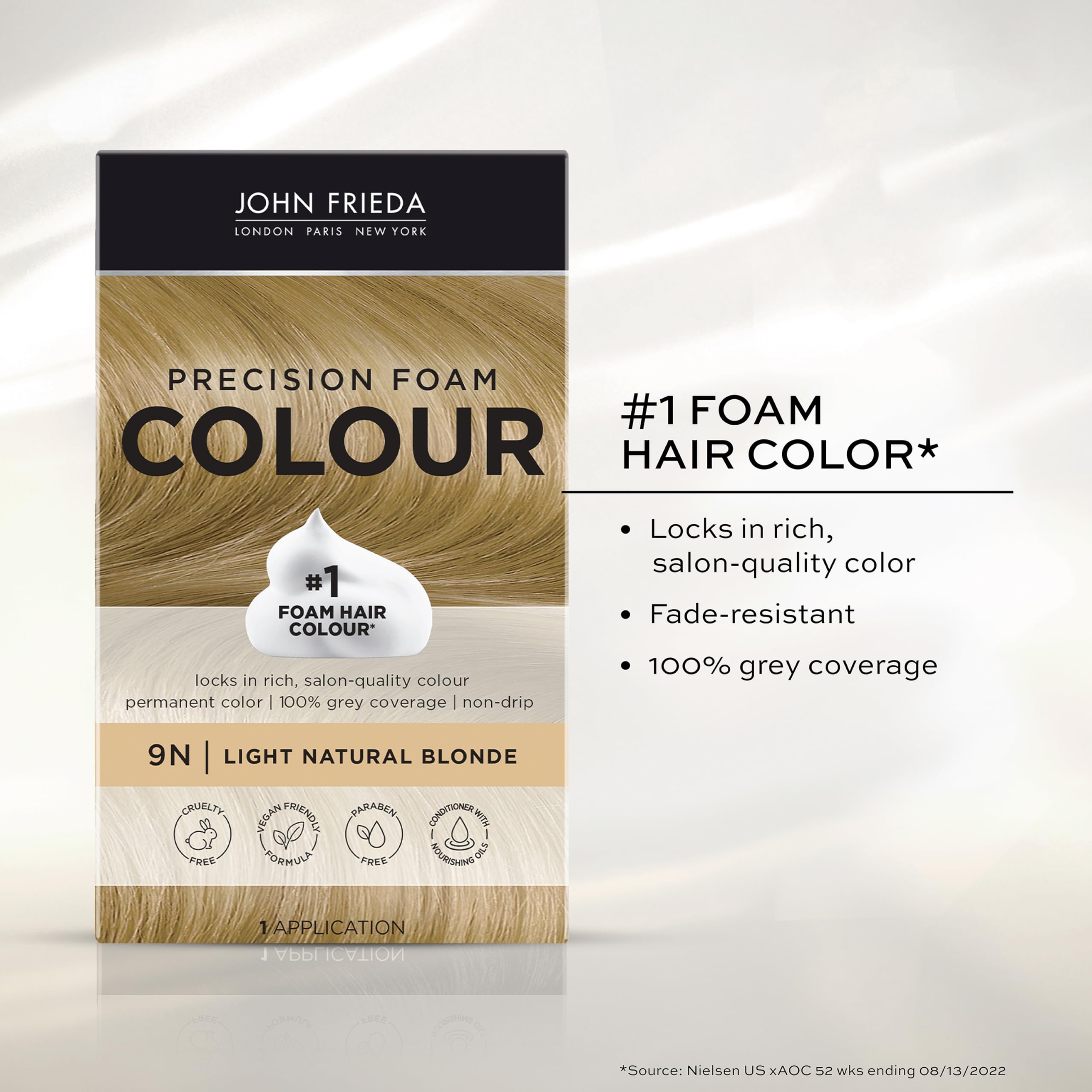 Foto 3 pulgar | Kit De Coloración De Cabello John Frieda Precision Foam Light Blonde 9n - Venta Internacional.