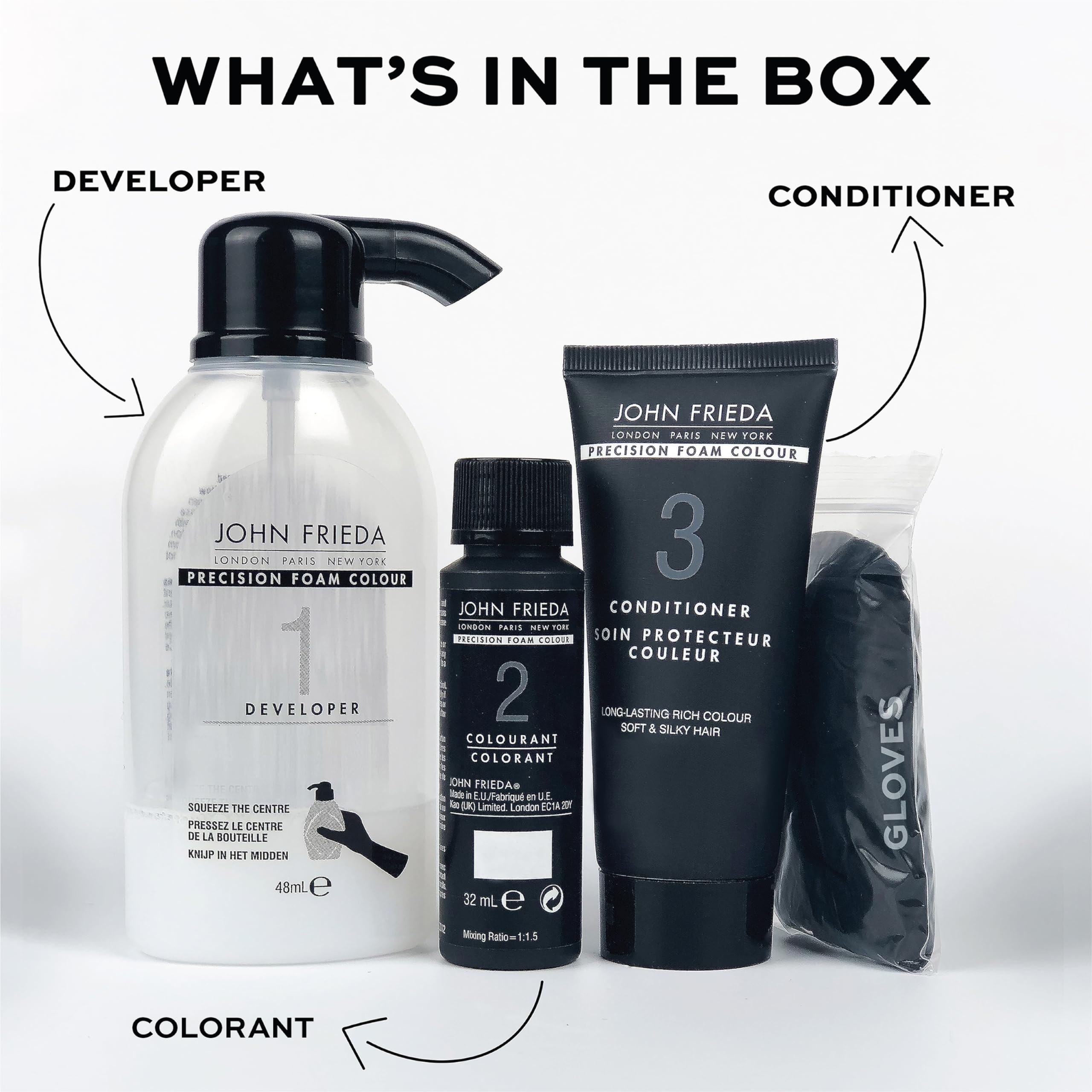 Foto 5 | Kit De Coloración De Cabello John Frieda Precision Foam Light Blonde 9n - Venta Internacional.