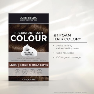 Foto 2 | Tinte De Pelo John Frieda Precision Foam 5nbg Medium Brown - Venta Internacional.