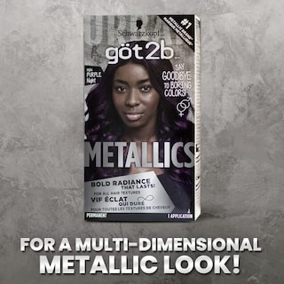 Foto 4 | Tinte De Pelo Got2b Metallics Permanent M64 Purple Night - Venta Internacional.