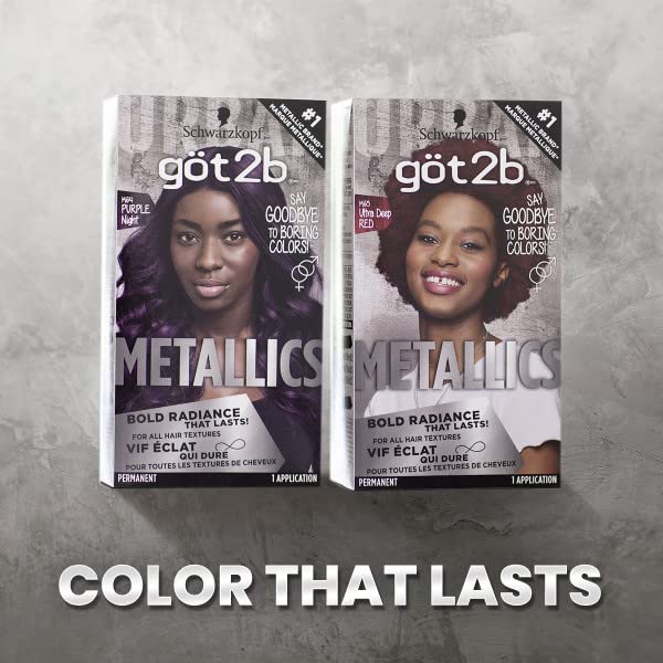 Foto 6 pulgar | Tinte De Pelo Got2b Metallics Permanent M64 Purple Night - Venta Internacional.