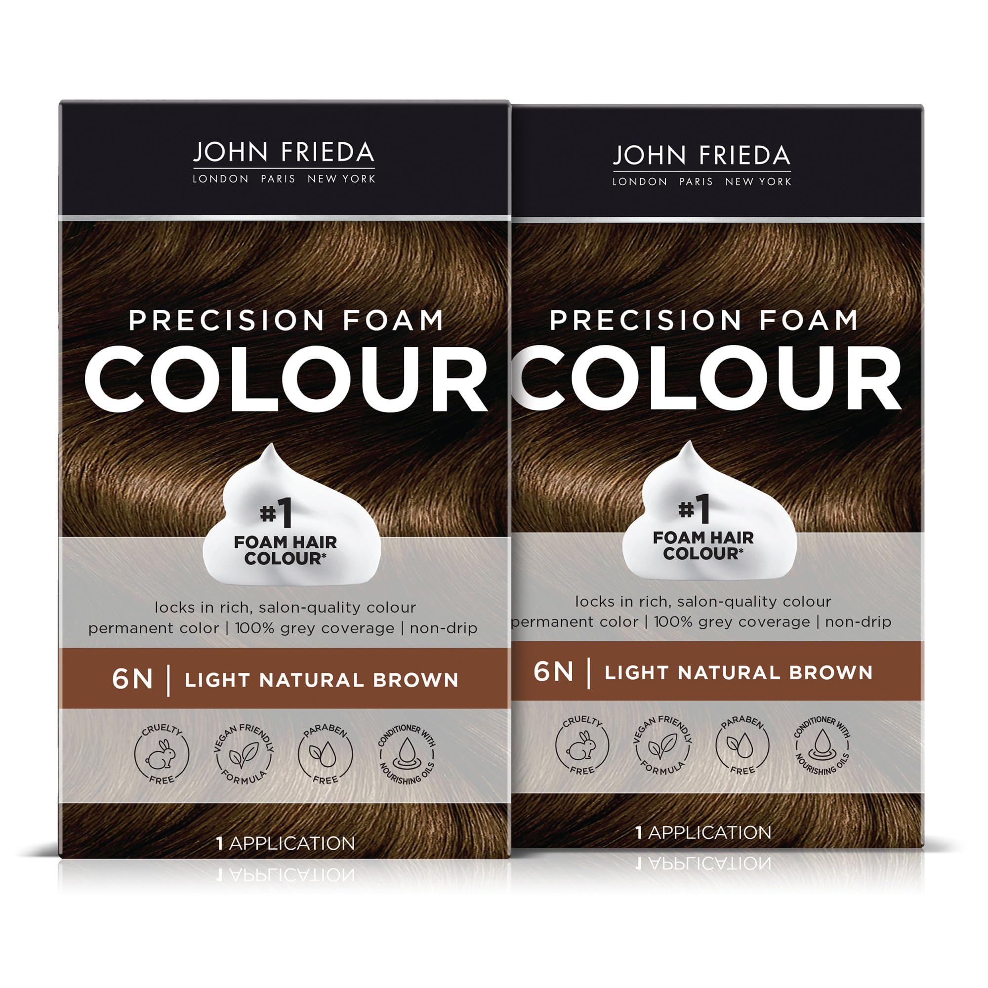 Foto 2 pulgar | Kit De Coloración De Cabello John Frieda Precision Foam Brown Light Brown 6n - Venta Internacional.