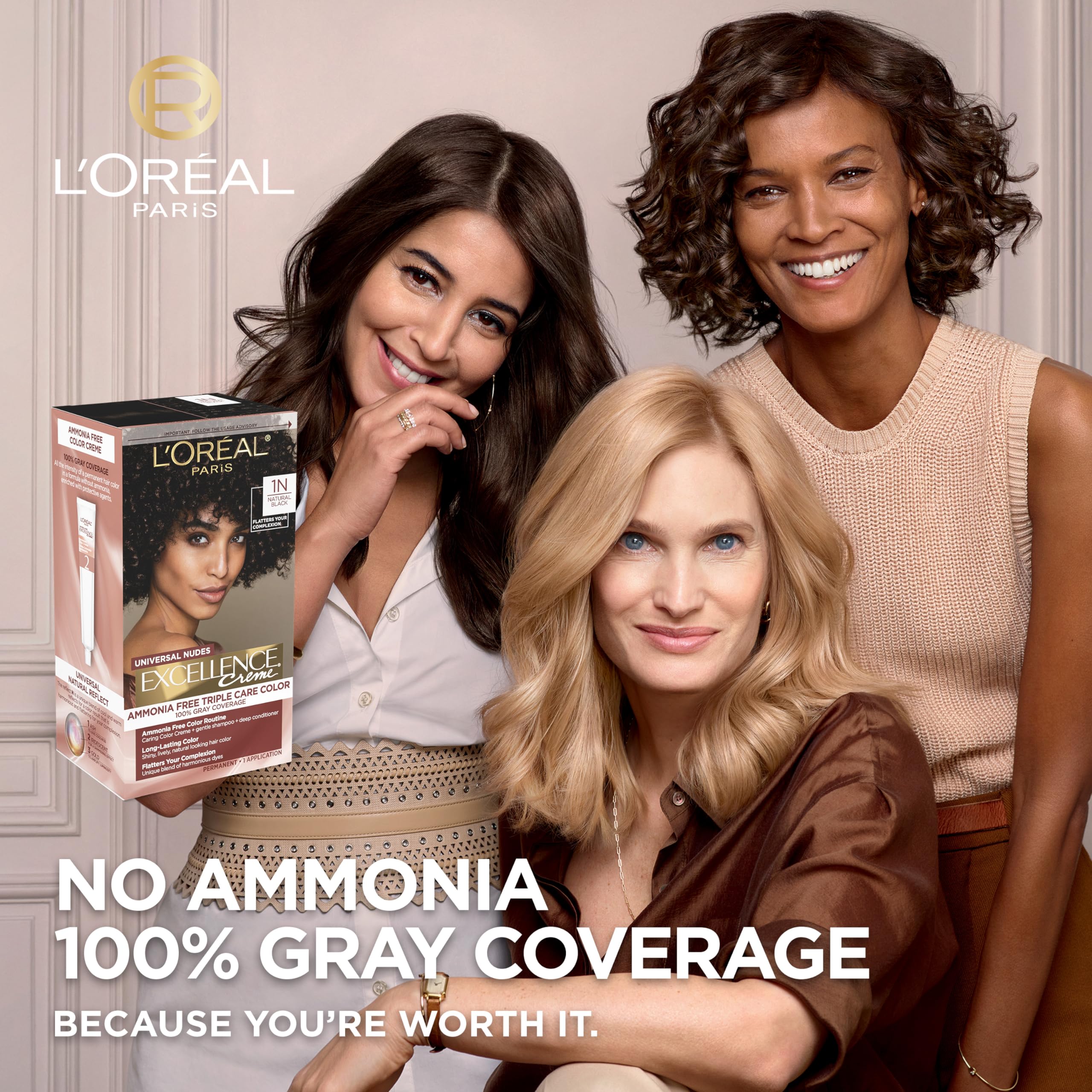 Foto 3 pulgar | Tinte De Pelo L'oréal Paris Excellence Universal Nudes 1n Black - Venta Internacional.