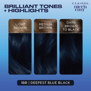 Foto 5 | Tinte Para El Cabello Clairol Nice'n Easy Permanent 1bb Deepest Blue Black - Venta Internacional.