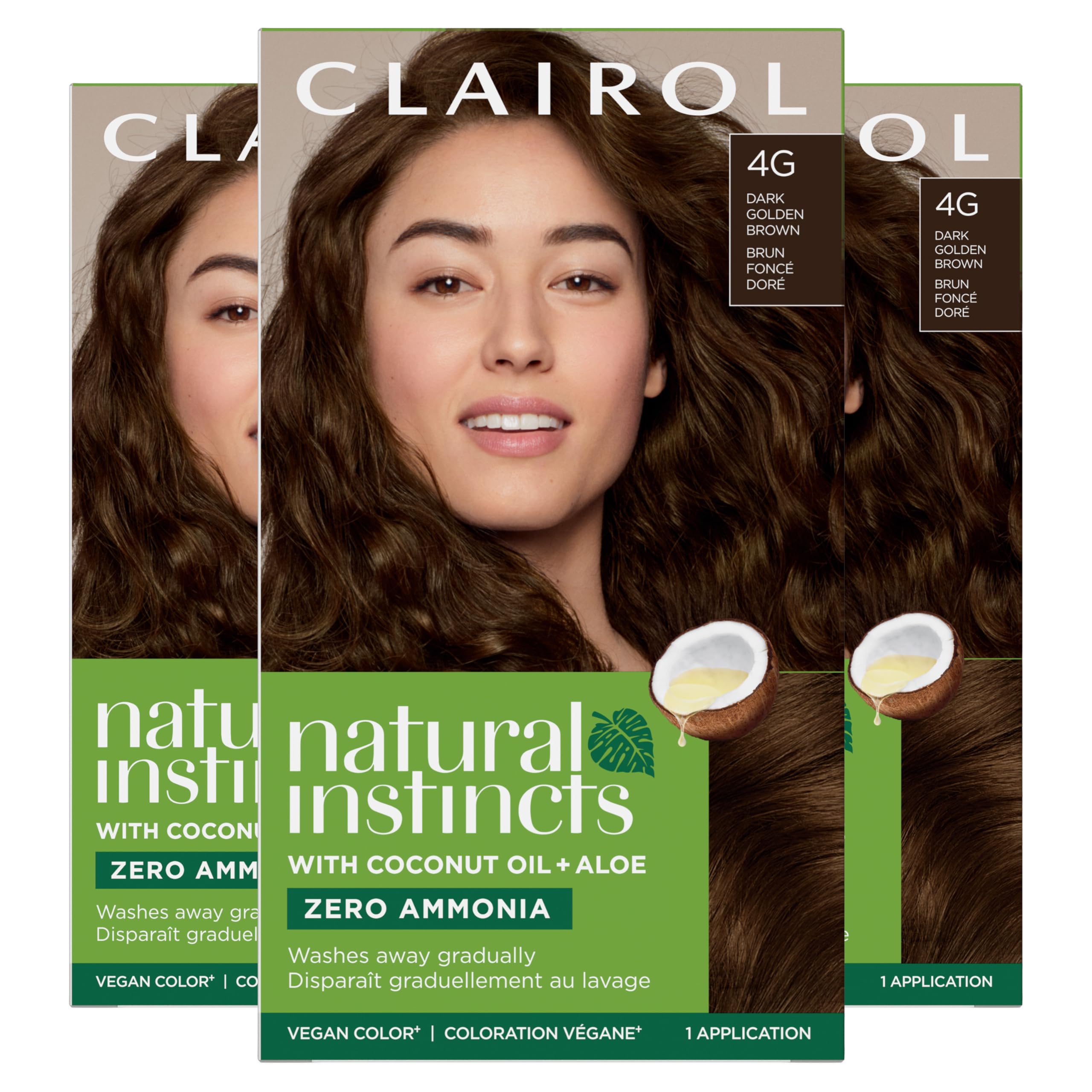 Tinte Para El Cabello Clairol Natural Instincts Semipermanente 4g, Paquete De 3 - Venta Internacional.