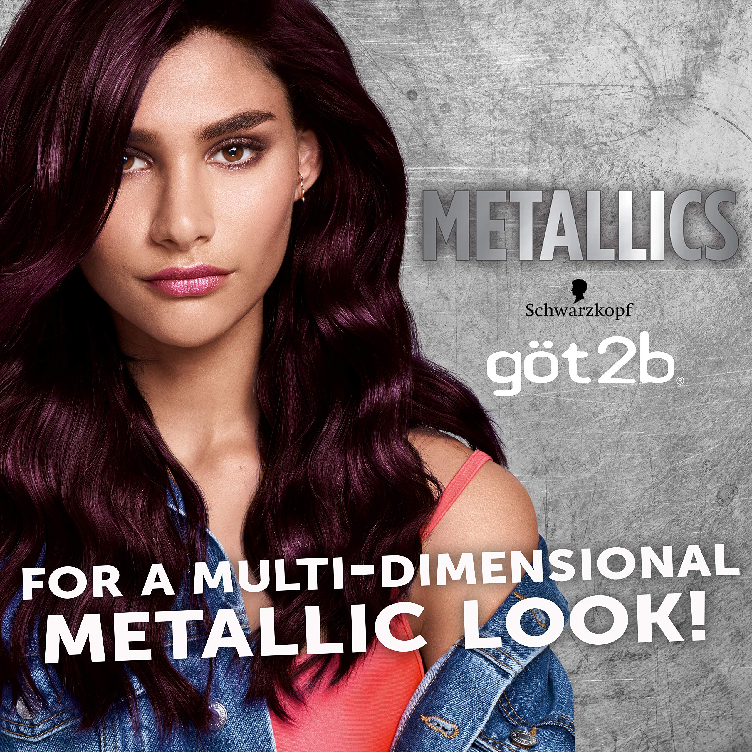 Foto 3 pulgar | Tinte De Pelo Schwarzkopf Got2b Metallics M49 Smoky Violet - Venta Internacional.