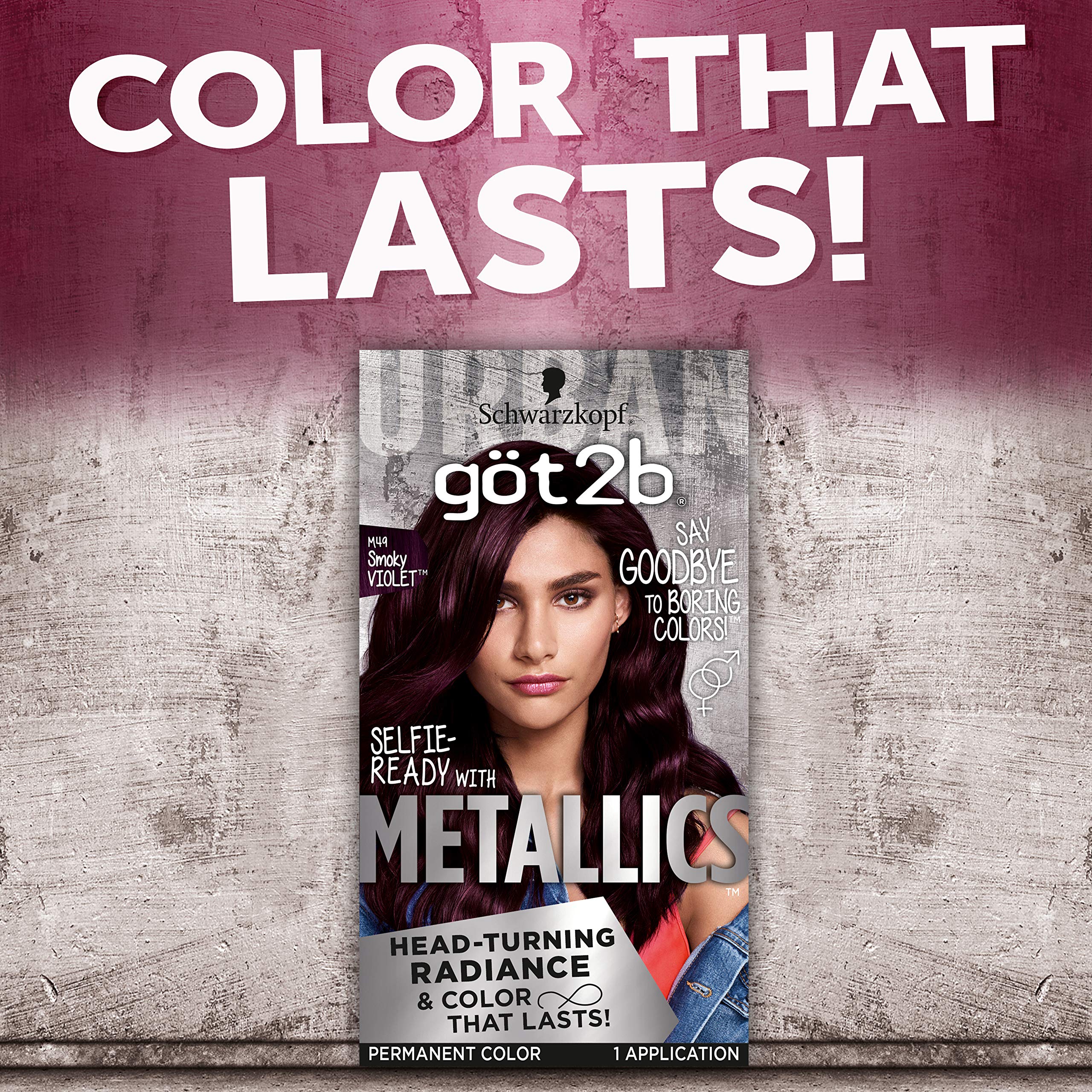 Foto 4 pulgar | Tinte De Pelo Schwarzkopf Got2b Metallics M49 Smoky Violet - Venta Internacional.