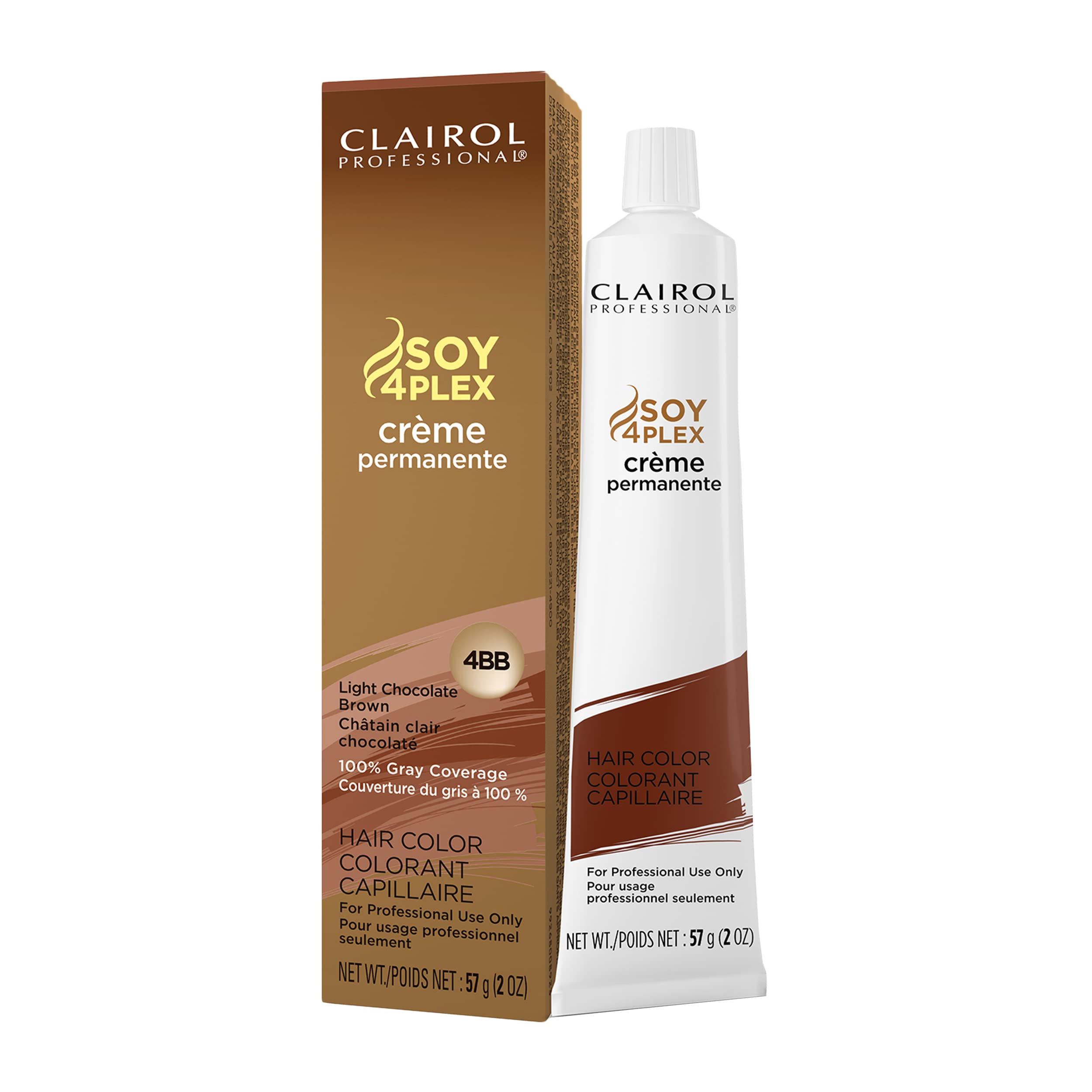 Foto 2 pulgar | Tinte Para El Cabello Clairol Professional Permanent Crème 4bb Light Chocolate - Venta Internacional.