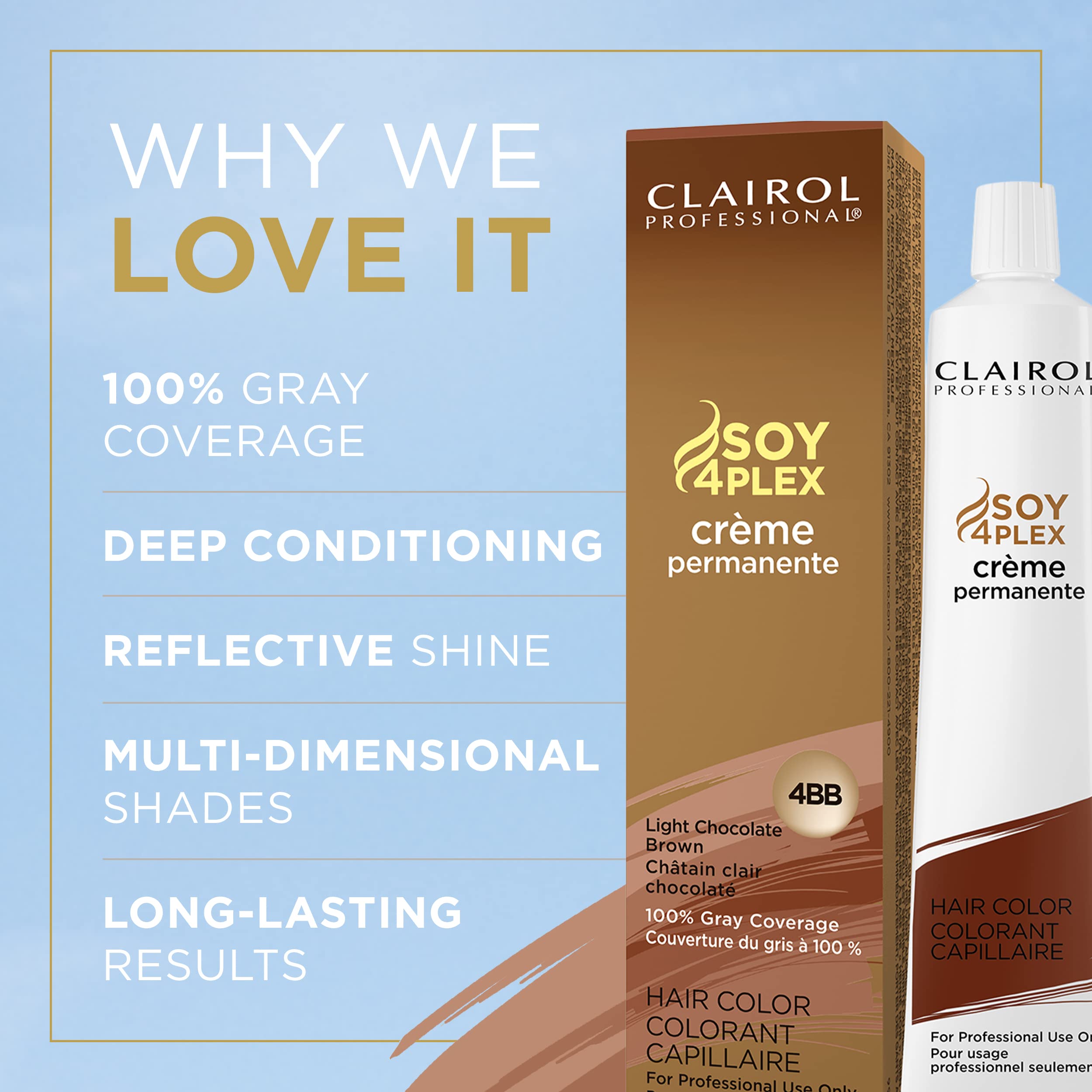 Foto 4 pulgar | Tinte Para El Cabello Clairol Professional Permanent Crème 4bb Light Chocolate - Venta Internacional.