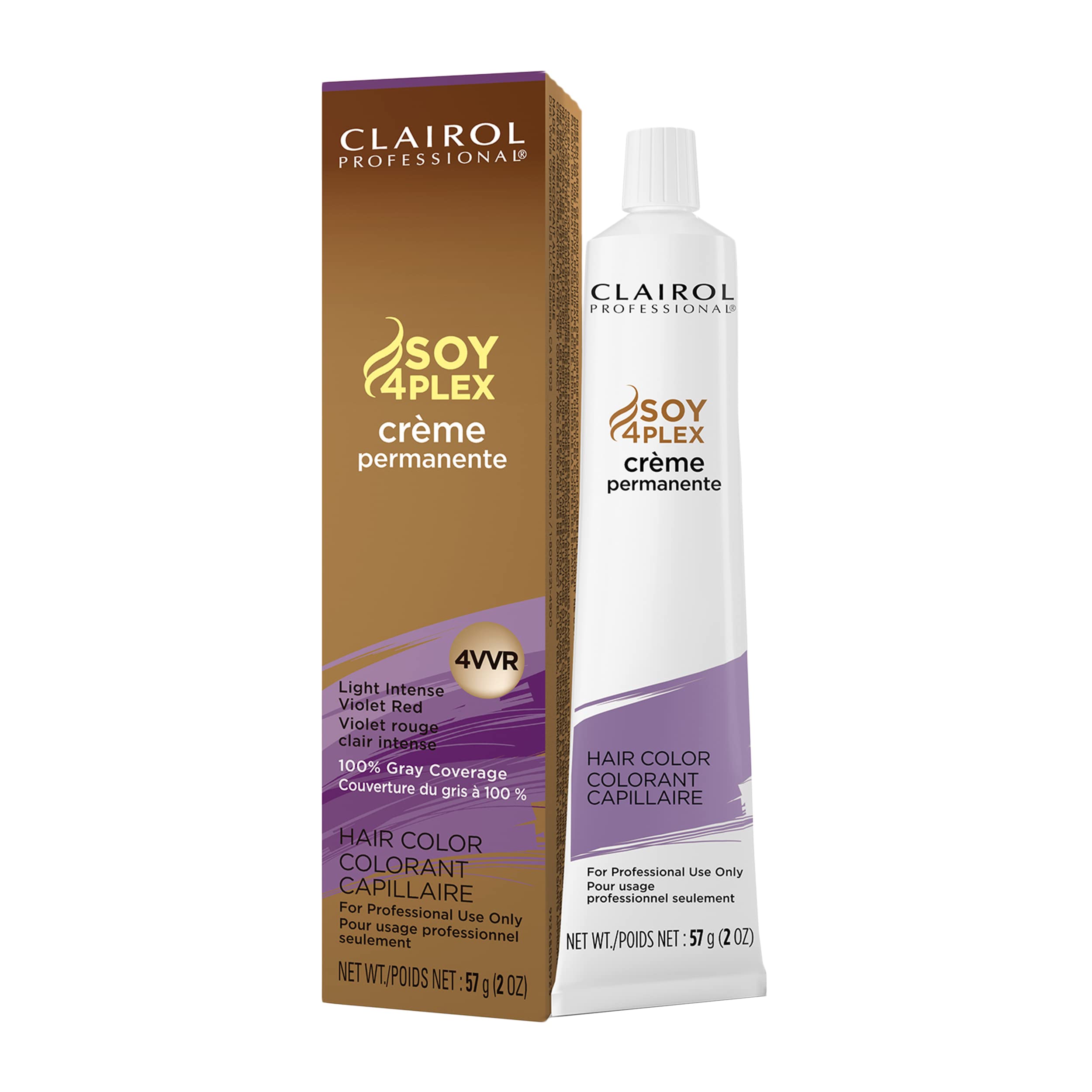 Tinte Para El Cabello Clairol Professional Permanent 4vvr Light Intense Violet Red - Venta Internacional.