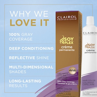 Foto 3 | Tinte Para El Cabello Clairol Professional Permanent 4vvr Light Intense Violet Red - Venta Internacional.