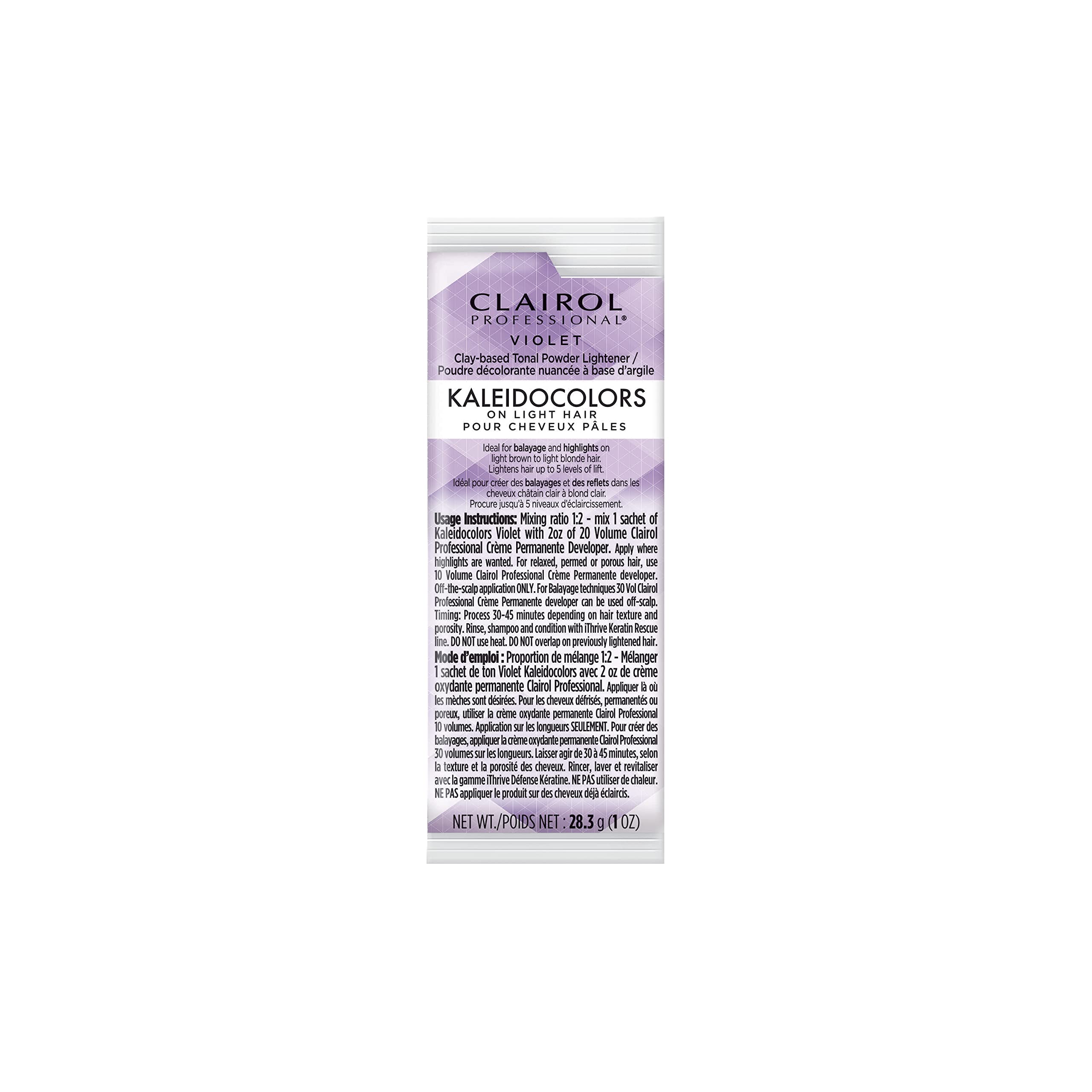 Decolorante Para El Cabello Clairol Professional Kaleidocolors Violet 30 Ml - Venta Internacional.