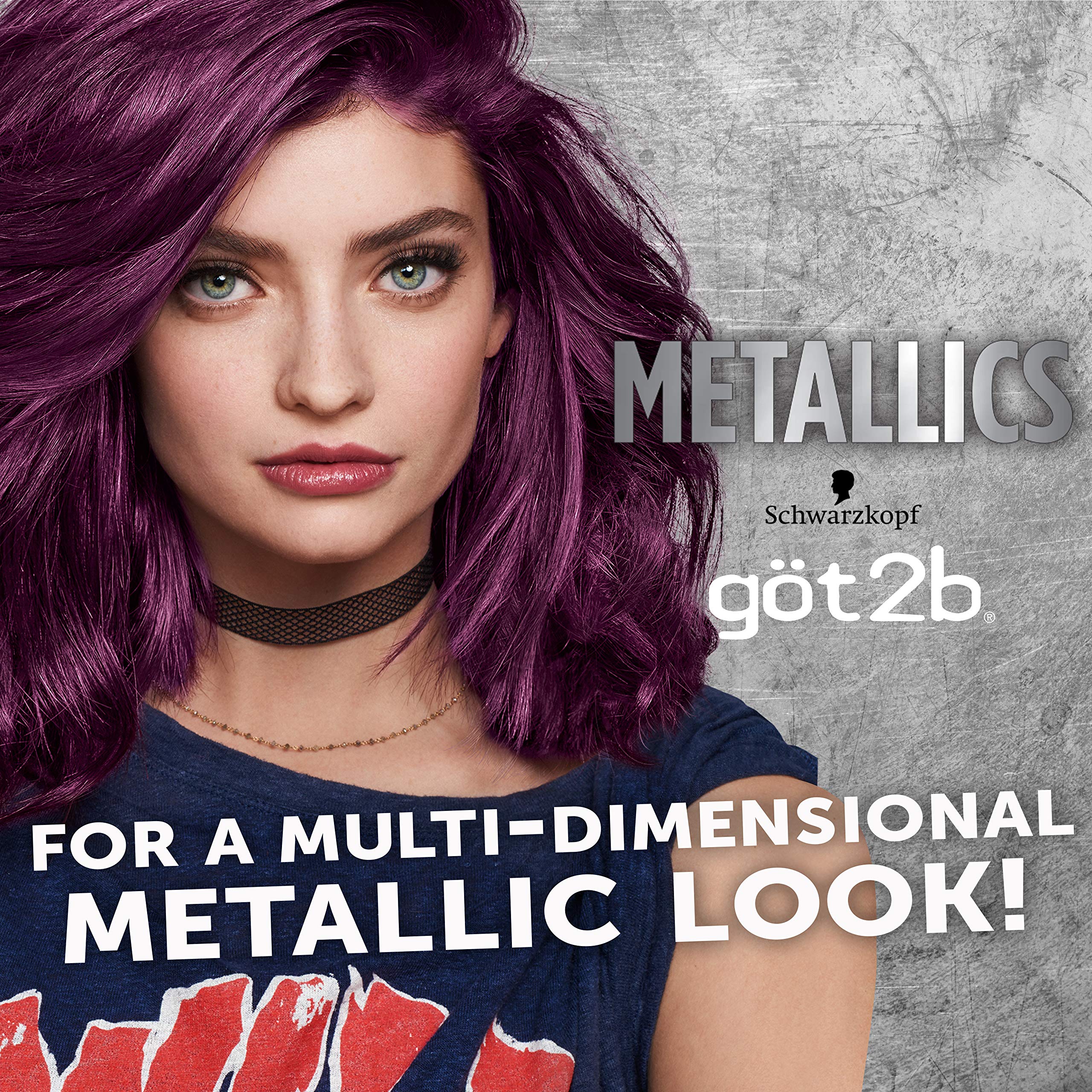 Foto 3 pulgar | Tinte De Pelo Schwarzkopf Got2b Metallics M69 Amethyst Chrome - Venta Internacional.