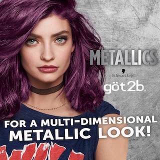 Foto 2 | Tinte De Pelo Schwarzkopf Got2b Metallics M69 Amethyst Chrome - Venta Internacional.