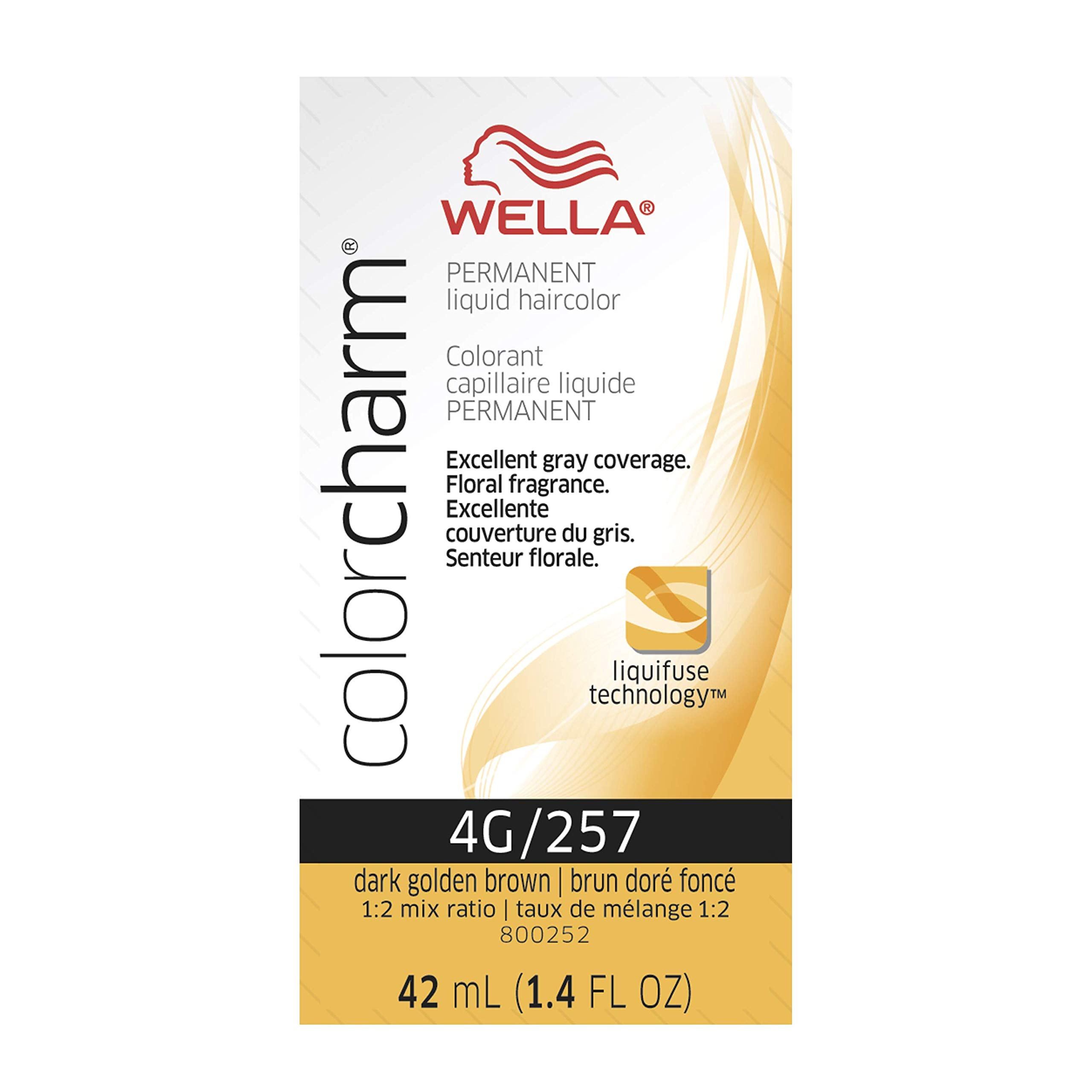 Foto 2 pulgar | Tinte De Pelo Wella Color Charm Permanent Liquid 4g Dark Gold Brown - Venta Internacional.