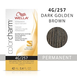 Foto 2 | Tinte De Pelo Wella Color Charm Permanent Liquid 4g Dark Gold Brown - Venta Internacional.